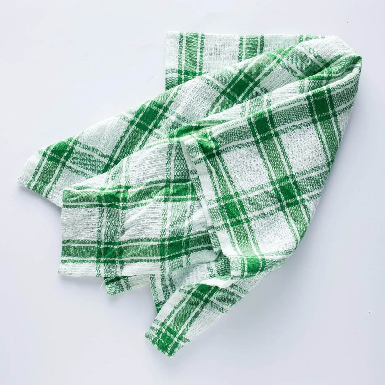 LN20-0068 - Green White Fabric Kitchen towel