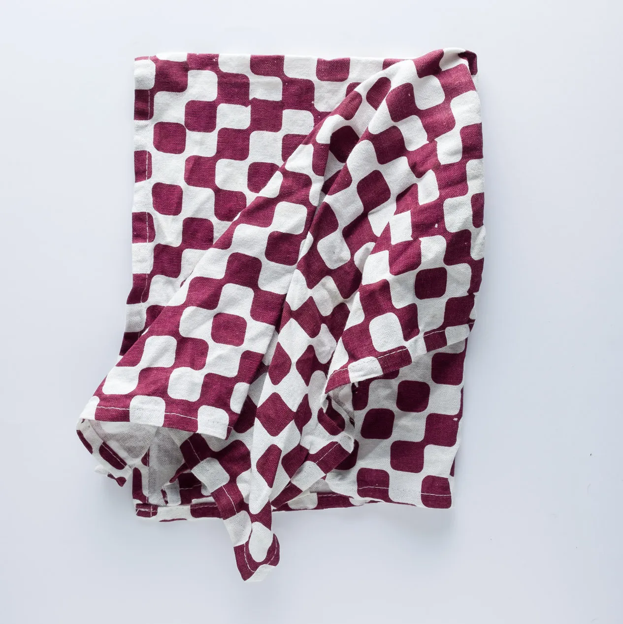 LN20-0096 - Purple White Fabric Kitchen towel