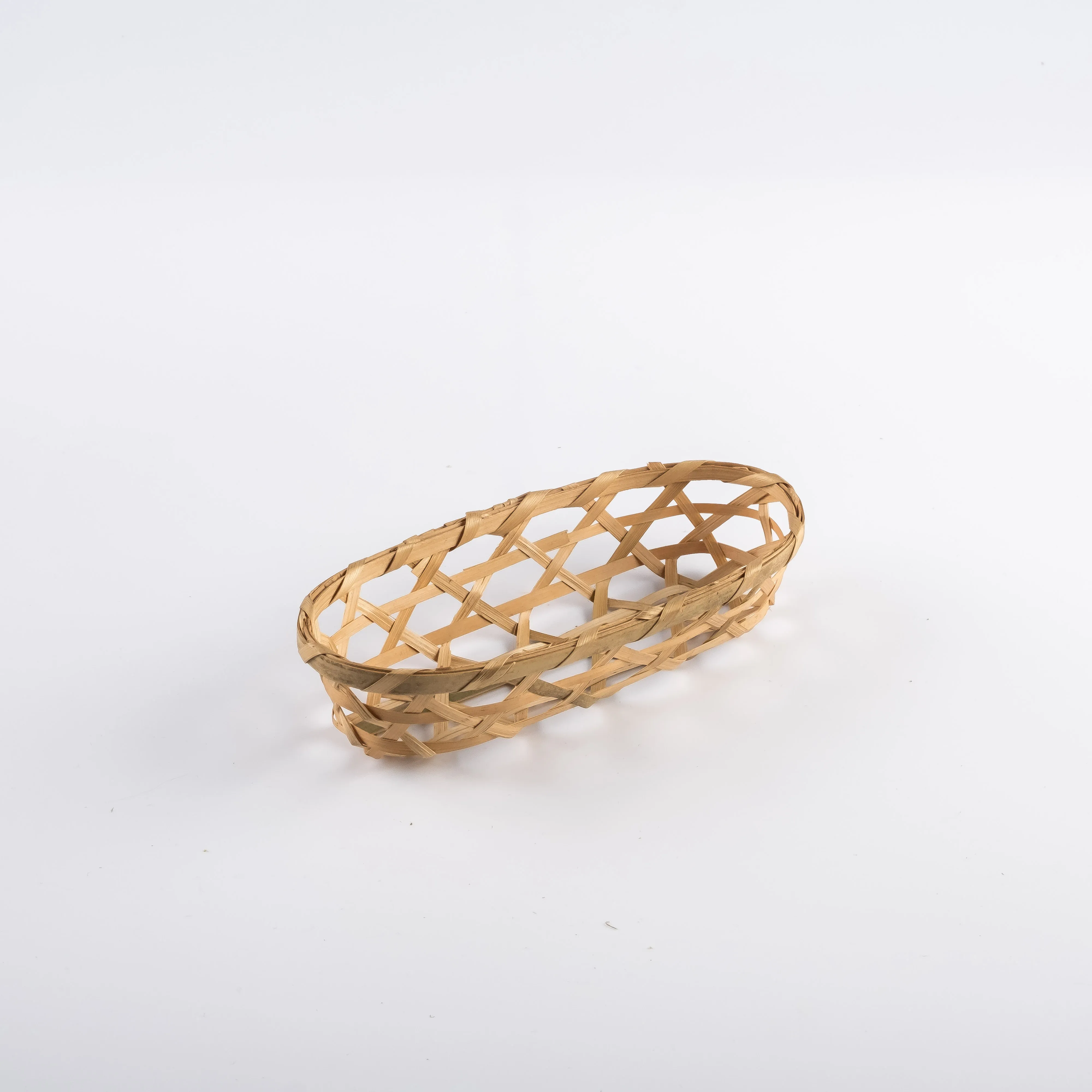 WW21-0062 - Brown Fiber Basket - 7" 3" 1.5" (LWH)