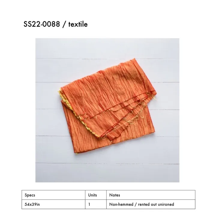 SS22-0088 - Orange Fabric Surface - 54" 39" (LW)