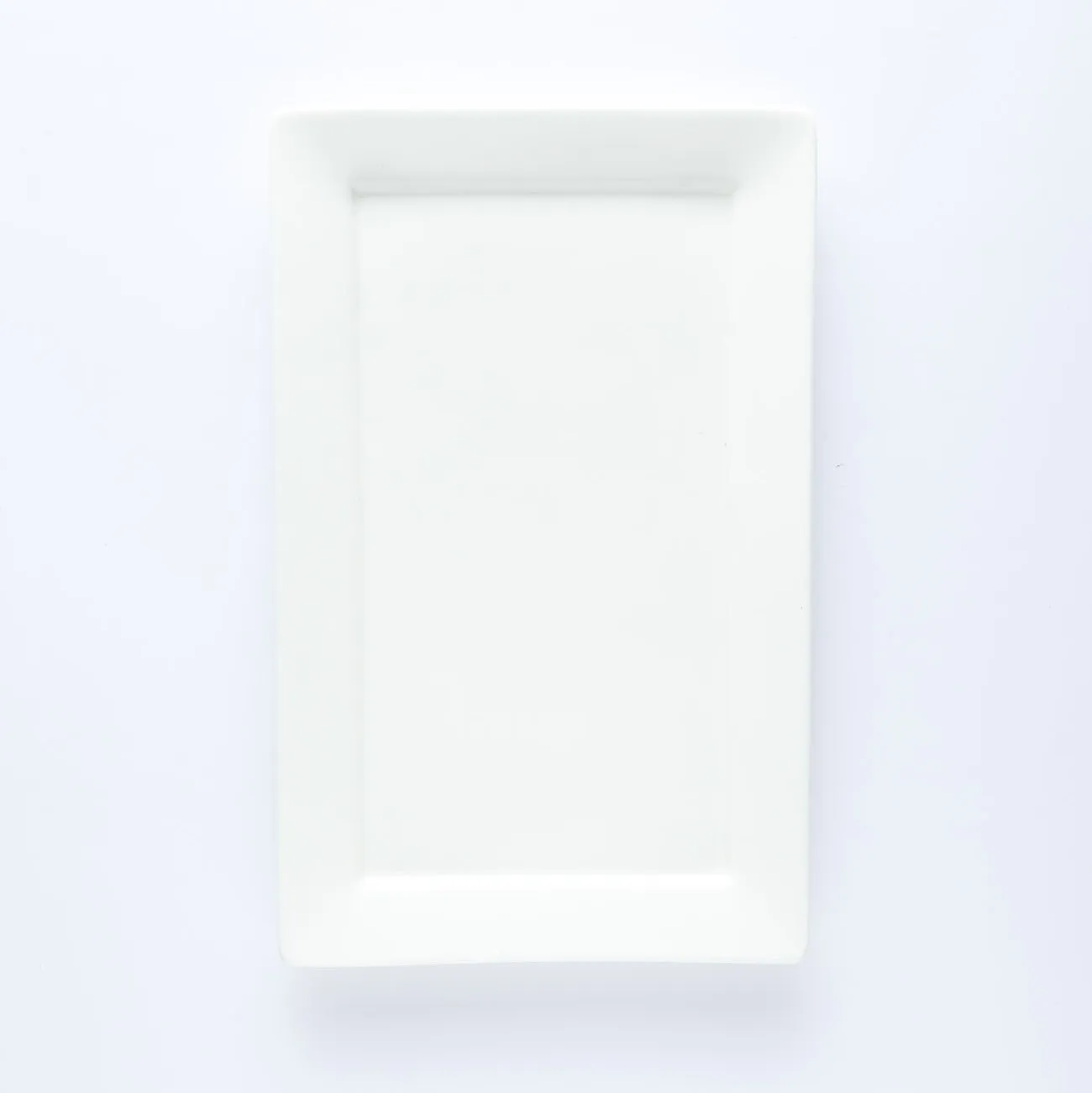 PL20-0109 - White Ceramic Plate - 9.75" 6" (LW)