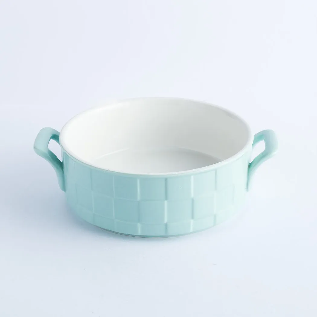 BW20-0291 - Blue Ceramic Ulam Bowl - 7.25" 2.75" (DH)