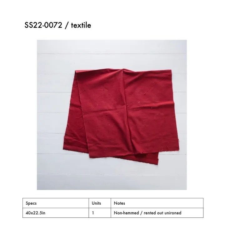 SS22-0072 - Red Fabric Surface - 40" 22.5" (LW)