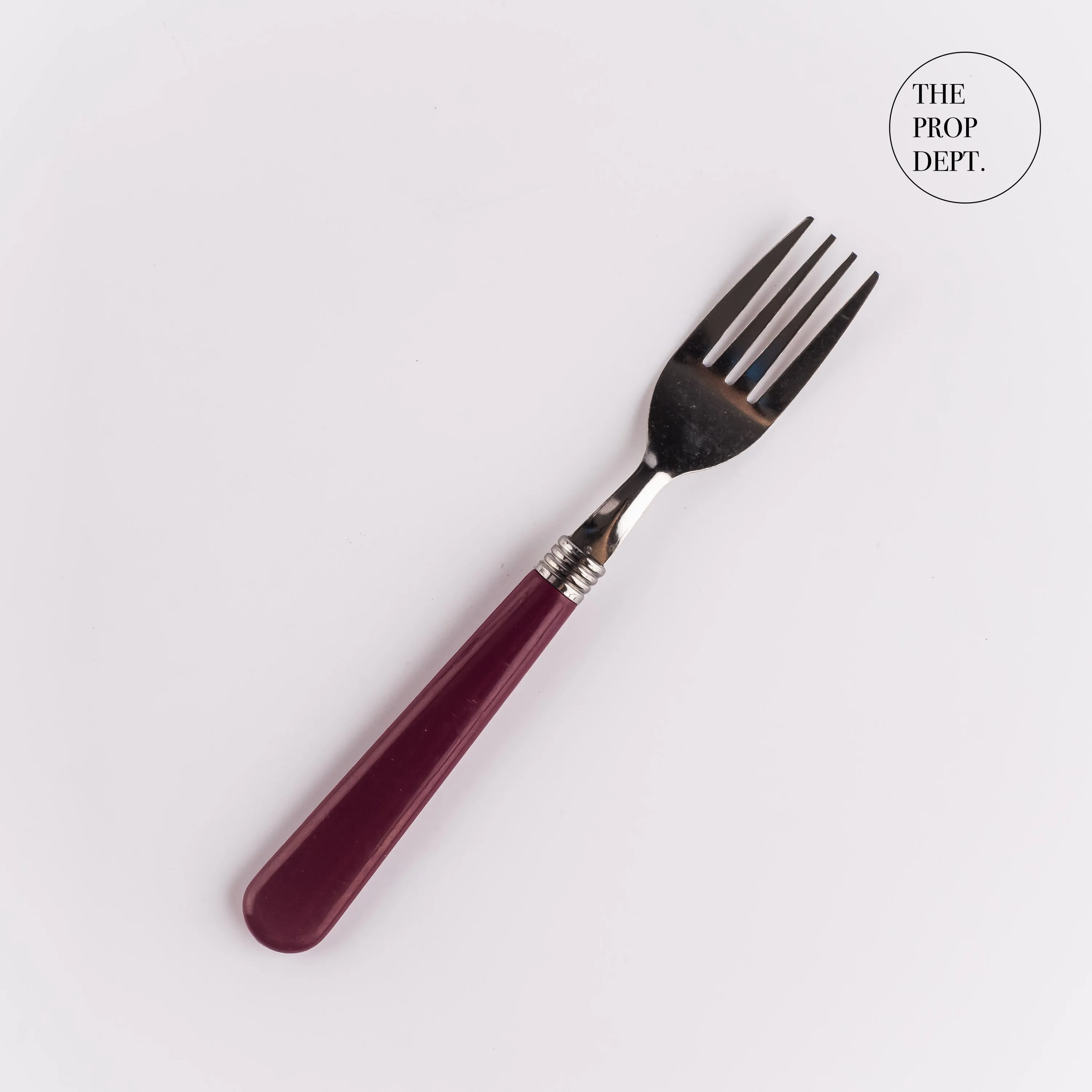 UT23-0275 - Red Metal Fork - 7" (L)