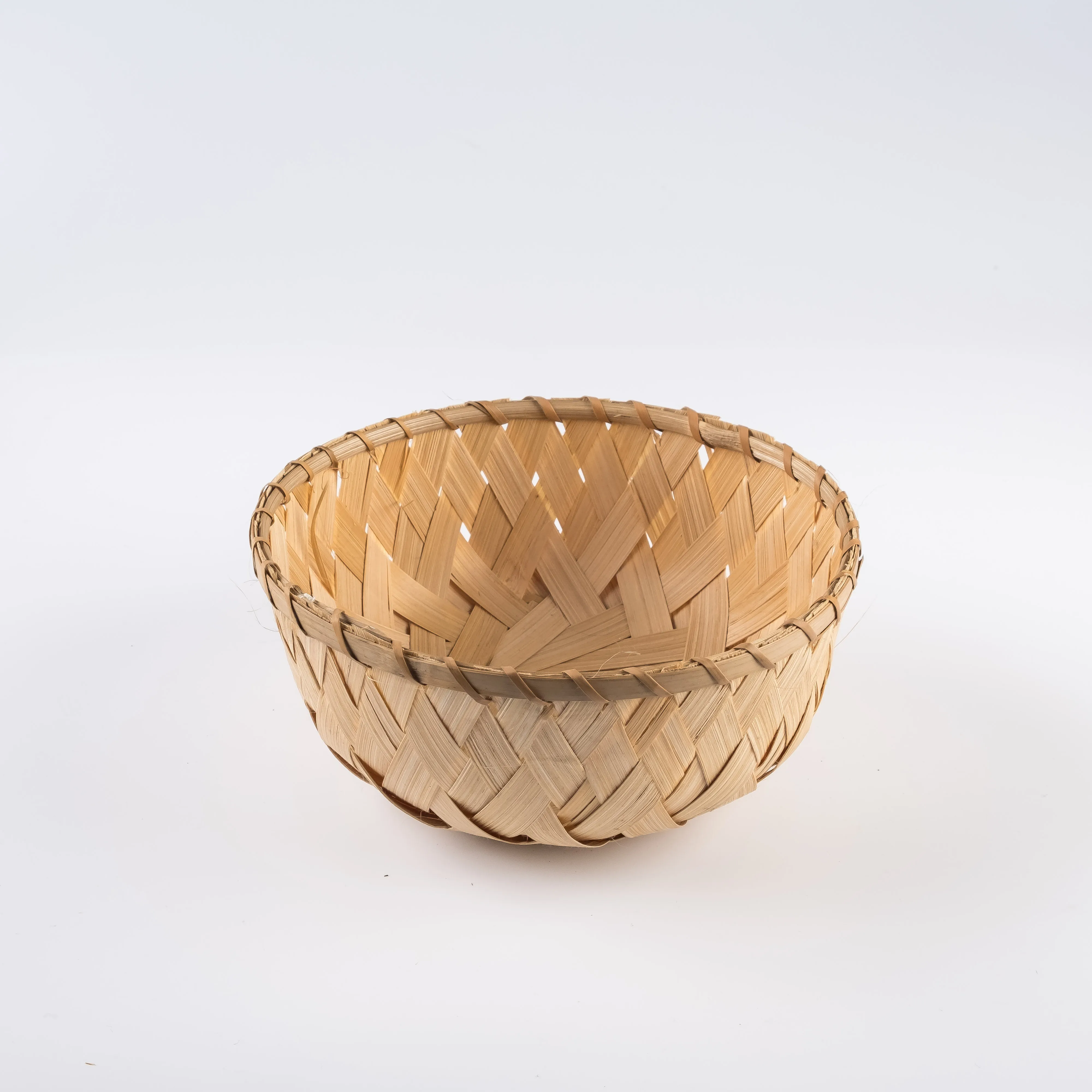 WW21-0047 - Brown Fiber Basket - 8.75" 4" (DH)
