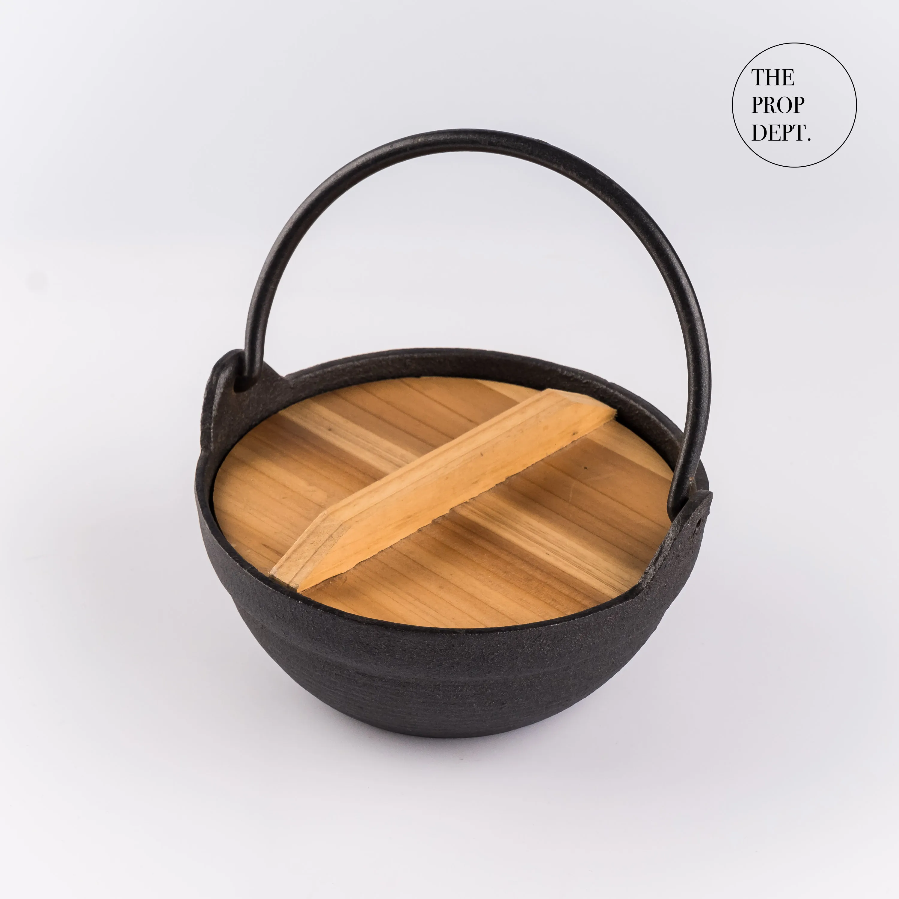 PP23-0025 - Black Cast Iron Pot - 7" 2.5" (DH)