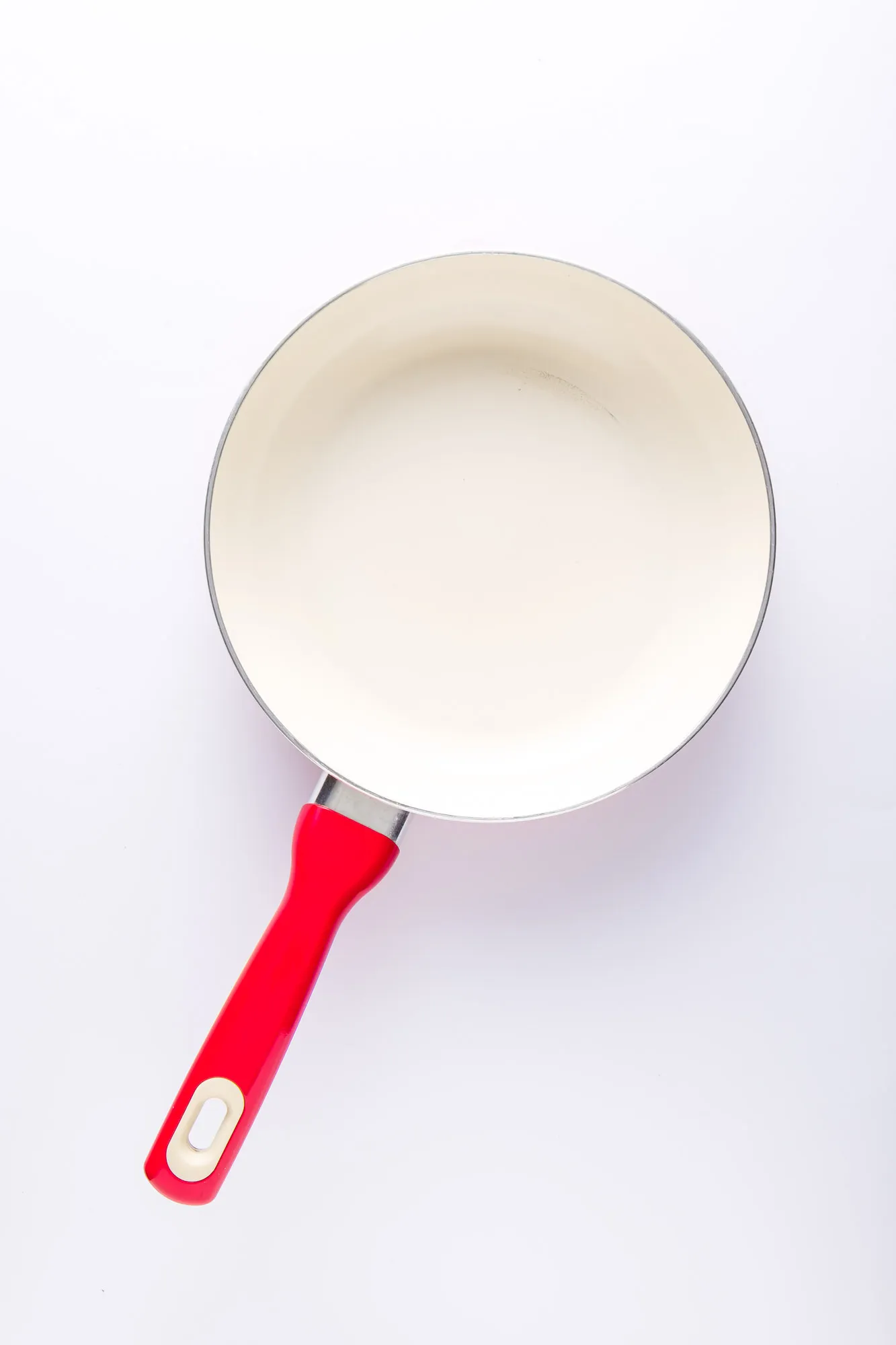 PP20-0006 - White Red Pan - 9.5" 2" (DH)