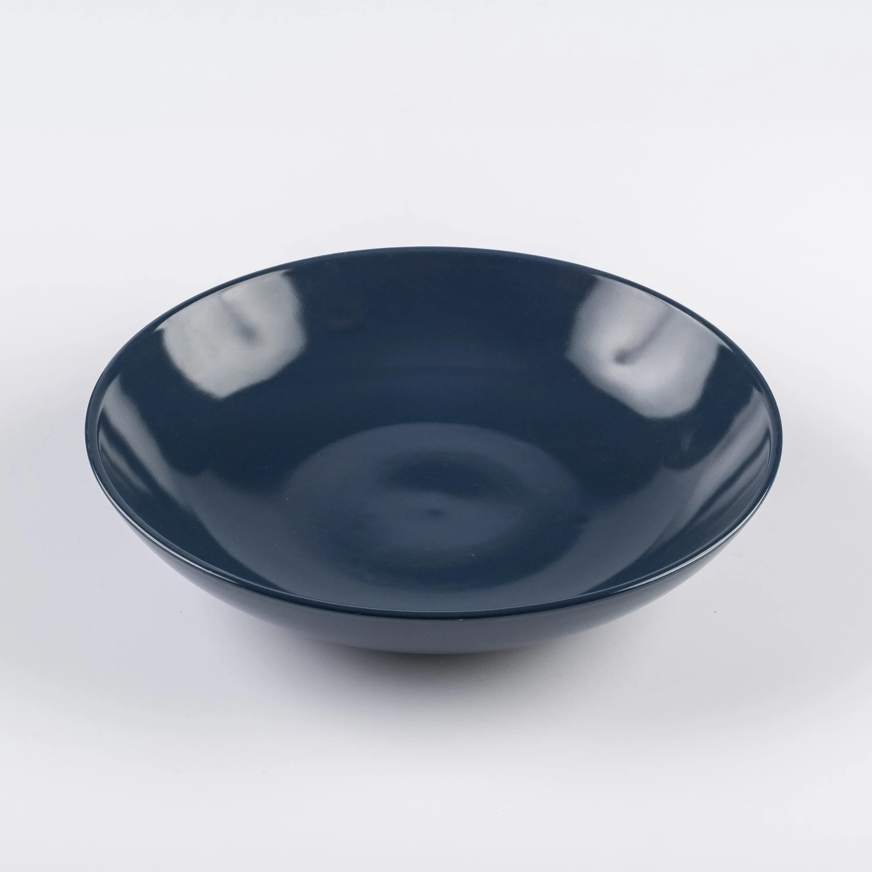 BW21-0435 - Blue Ceramic Ulam Bowl - 9.75" 2.25" (DH)