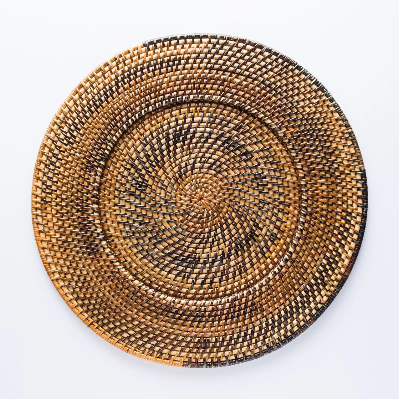 WW20-0023 - Brown Fiber Wooden Wares - 13" (D)