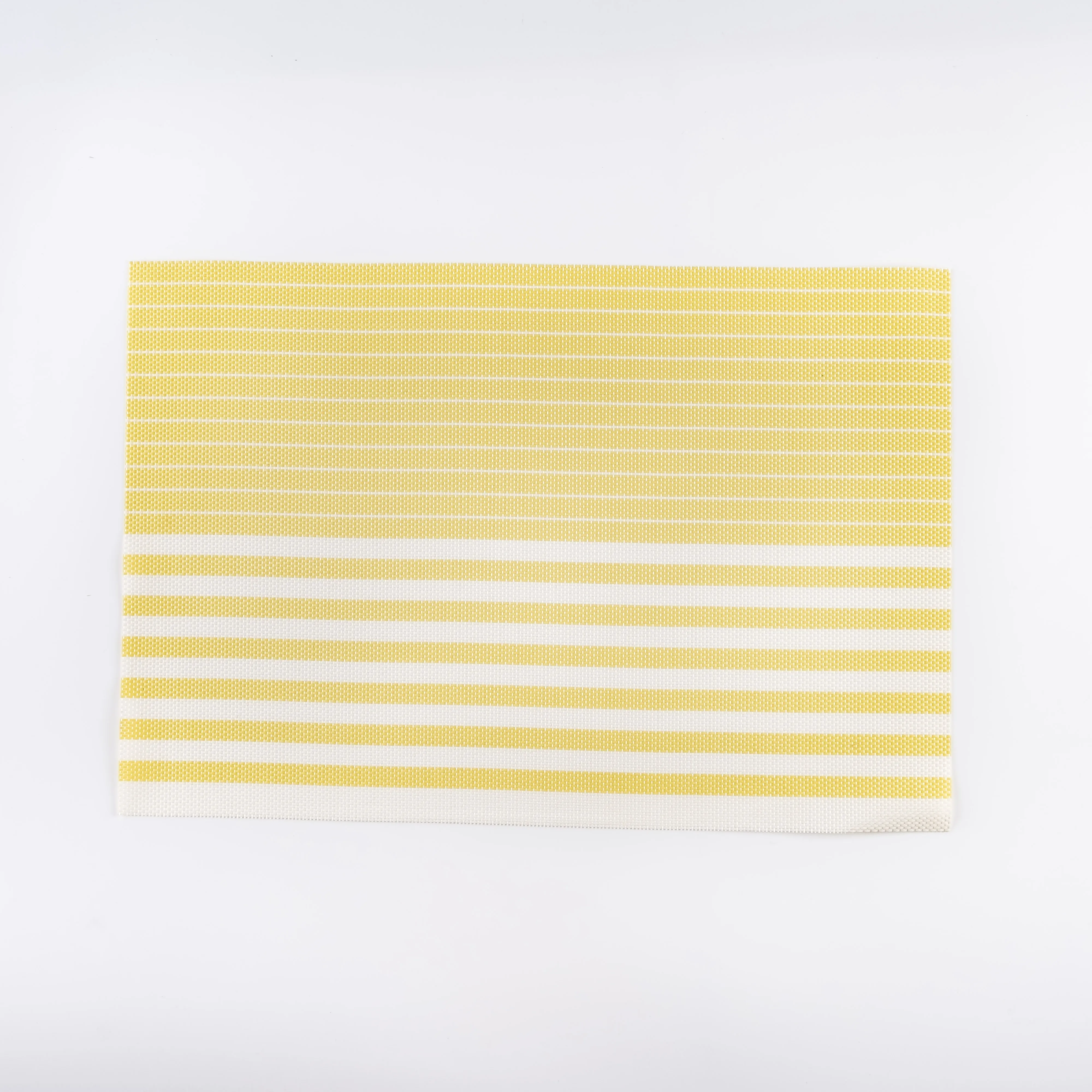 PM21-0064 - Yellow White Plastic Placemat - 17.5" 12" (LW)
