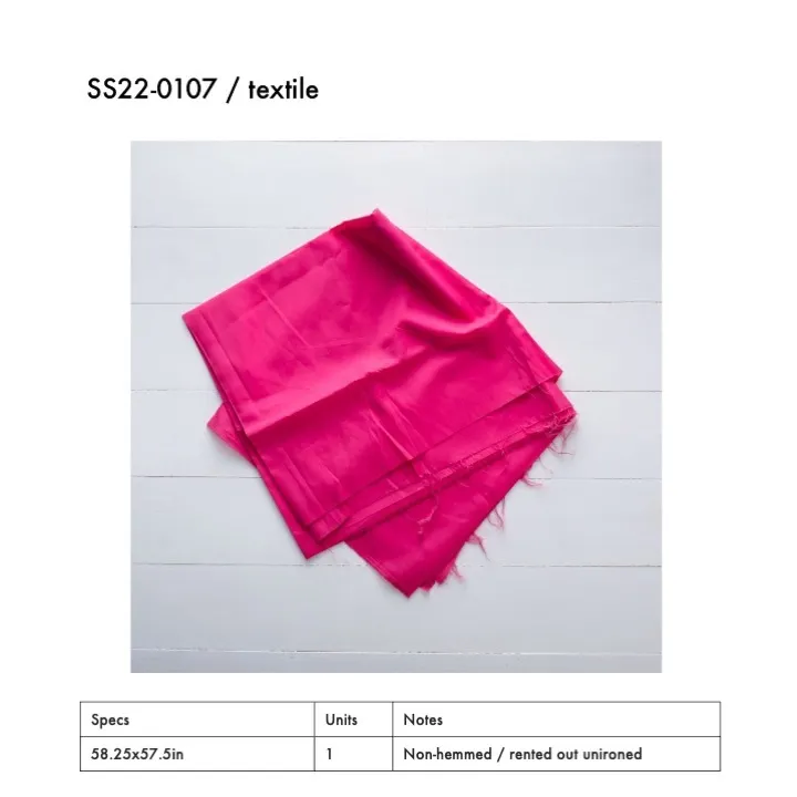 SS22-0107 - Pink Fabric Surface - 58.25" 57.5" (LW)