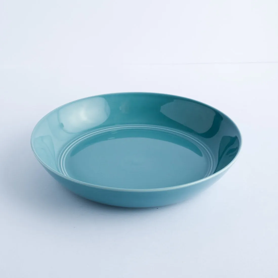 BW20-0276 - Blue Ceramic Ulam Bowl - 9.5" 1.75" (DH)