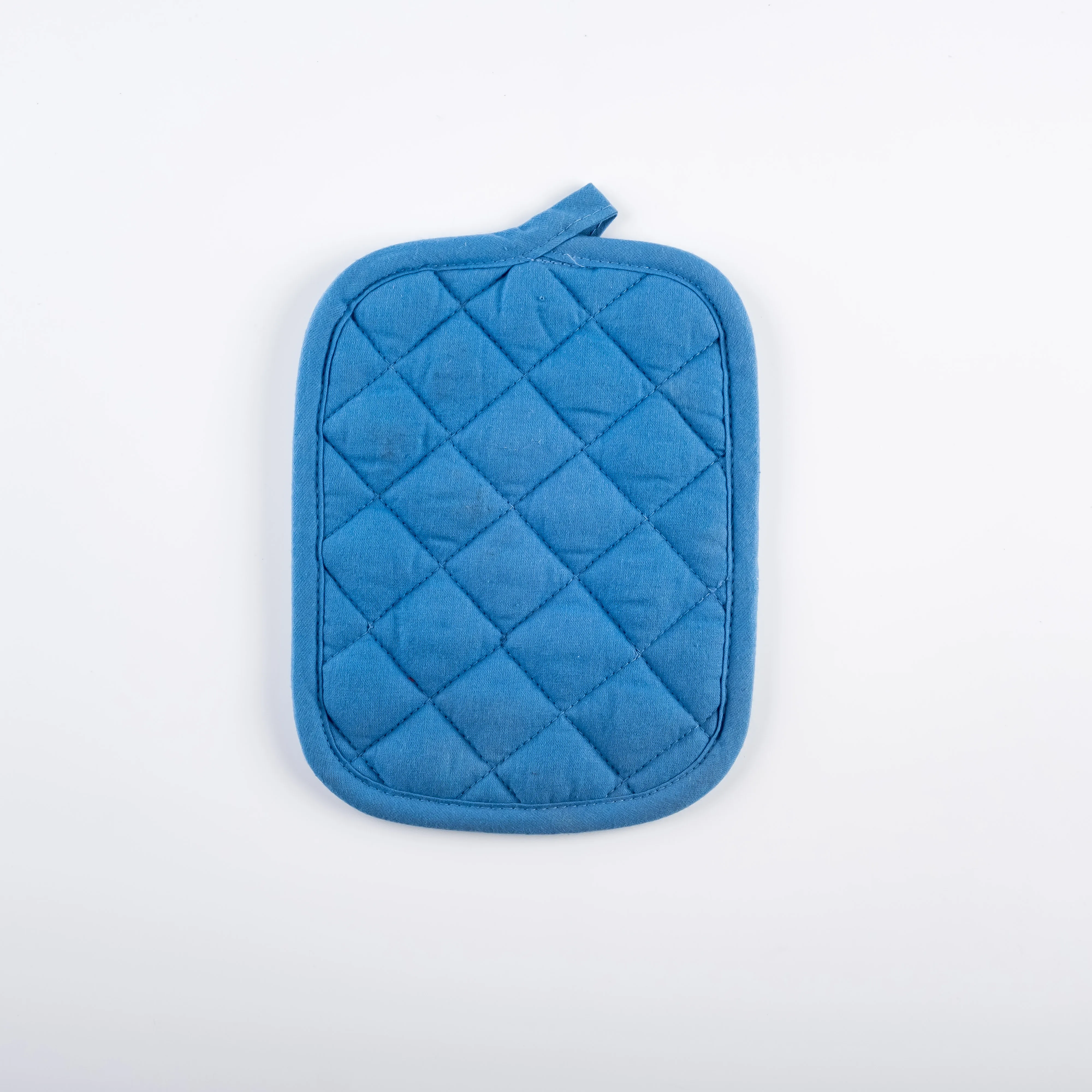 AC21-0003 - Blue Fabric Oven mitt - 8.5" 6.75" (LW)