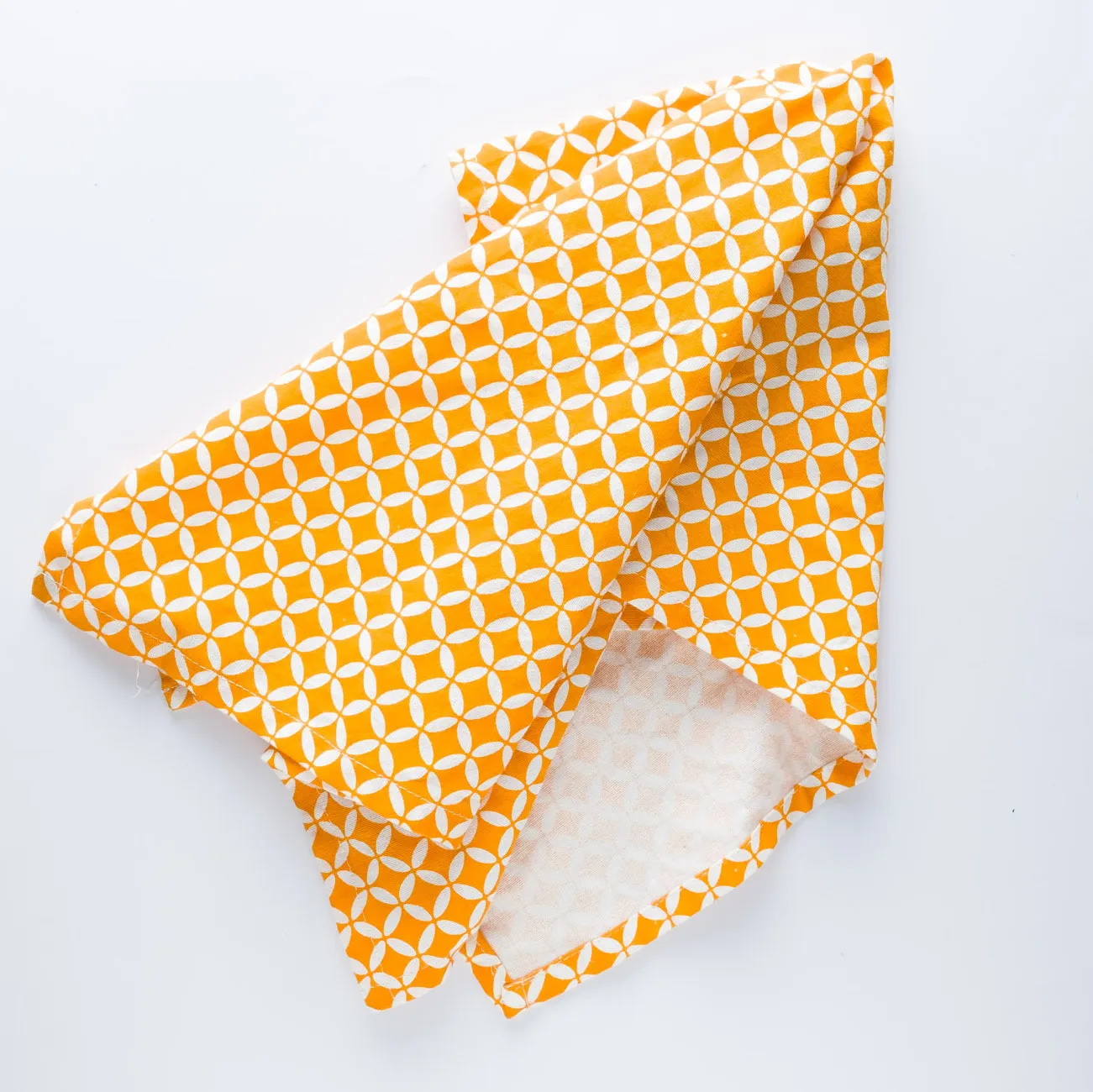 LN20-0027 - Orange White Fabric Kitchen towel