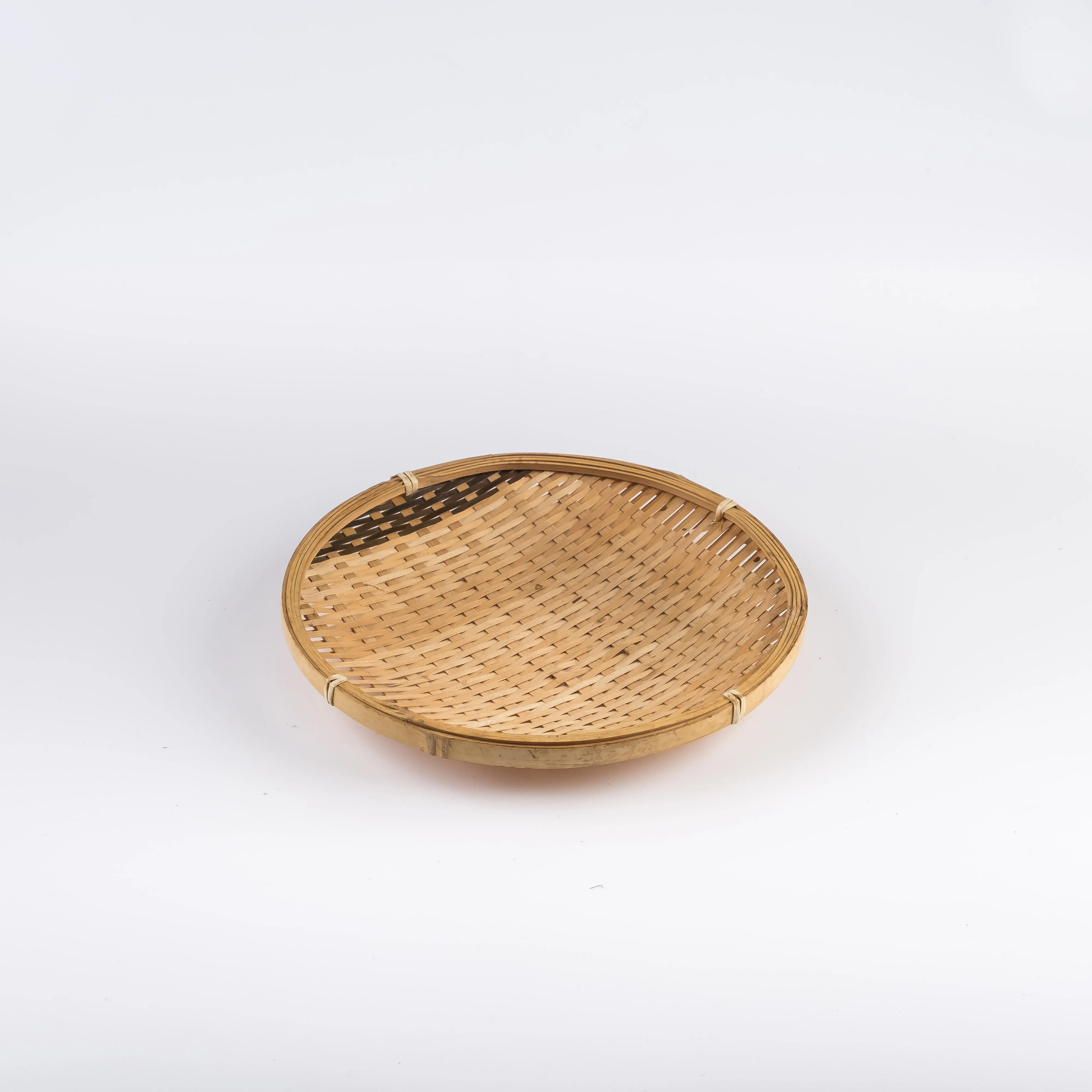WW21-0067 - Brown Black Fiber Basket - 8" 1" (DH)