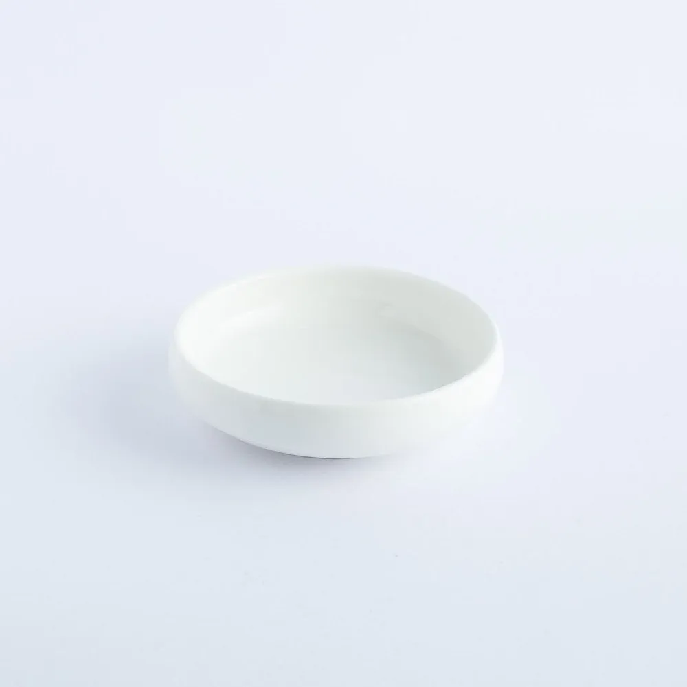 BW20-0187 - White Ceramic Bowl - 4.75" 1.5" (DH)