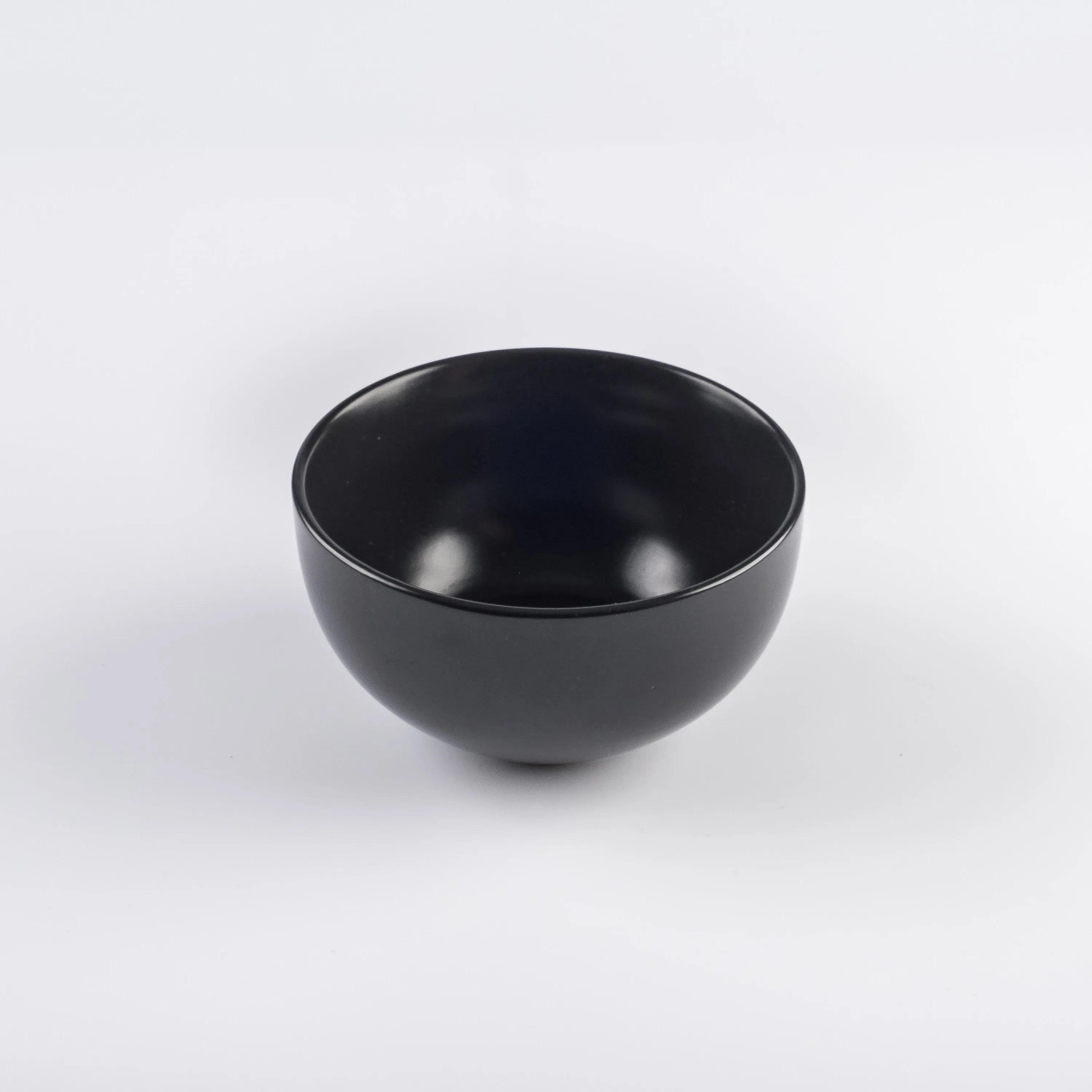 BW21-0370 - Black Ceramic Bowl - 5.25" 3" (DH)