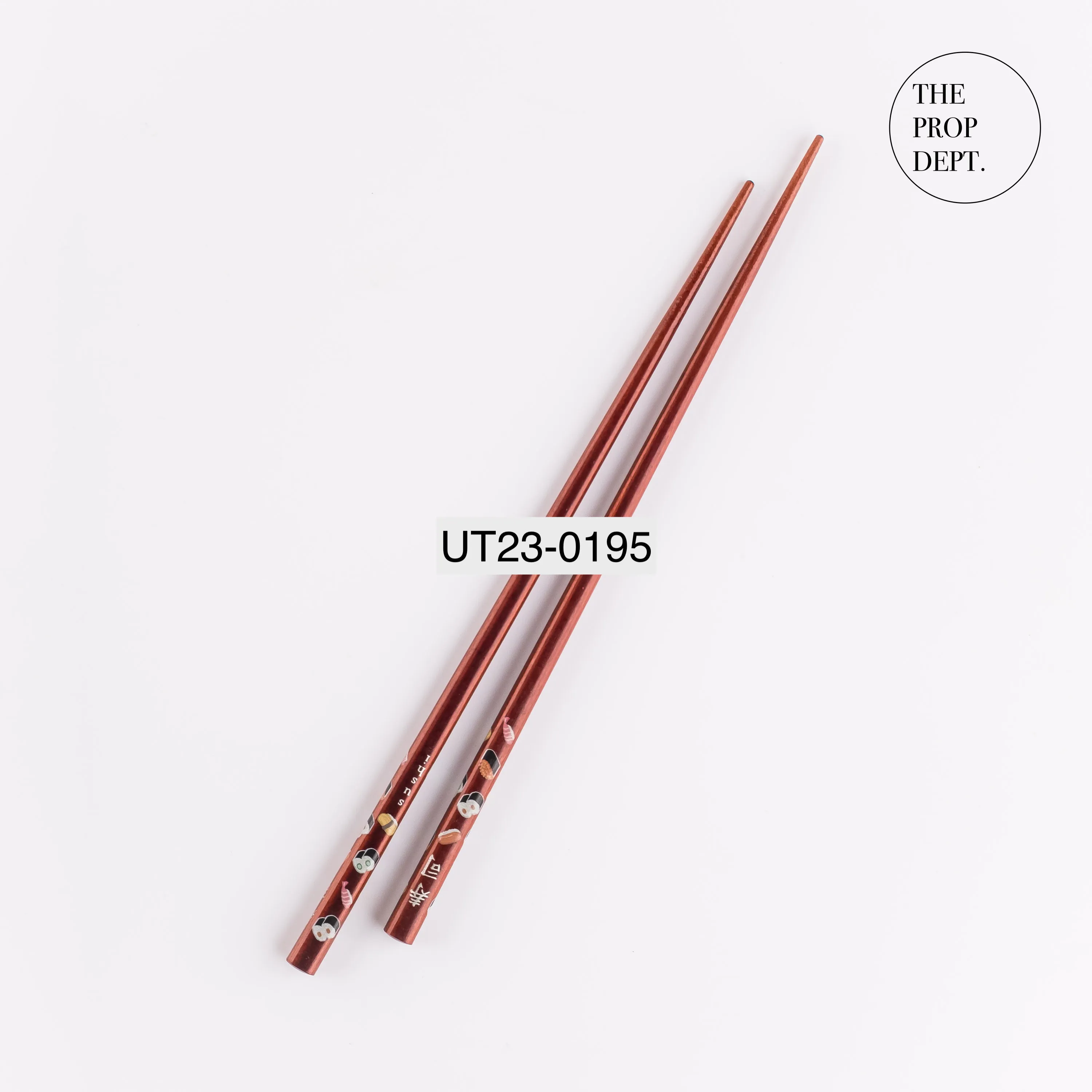UT23-0195 - Brown Wood Chopsticks - 9" (L)