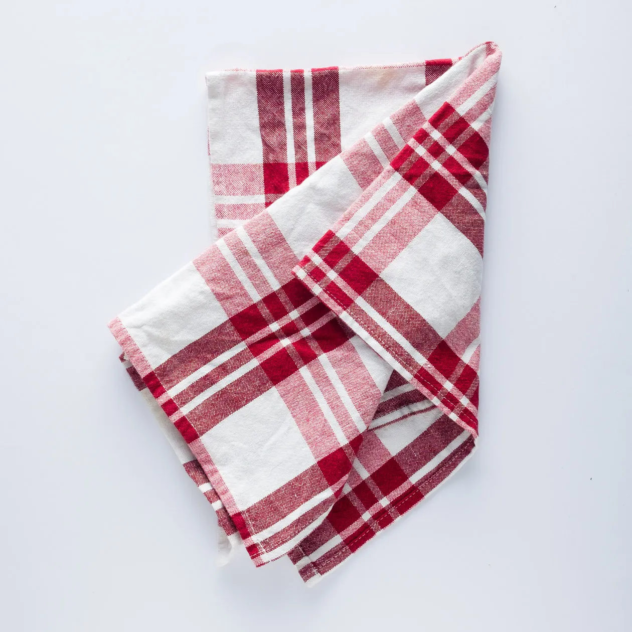LN20-0071 - Red White Fabric Kitchen towel