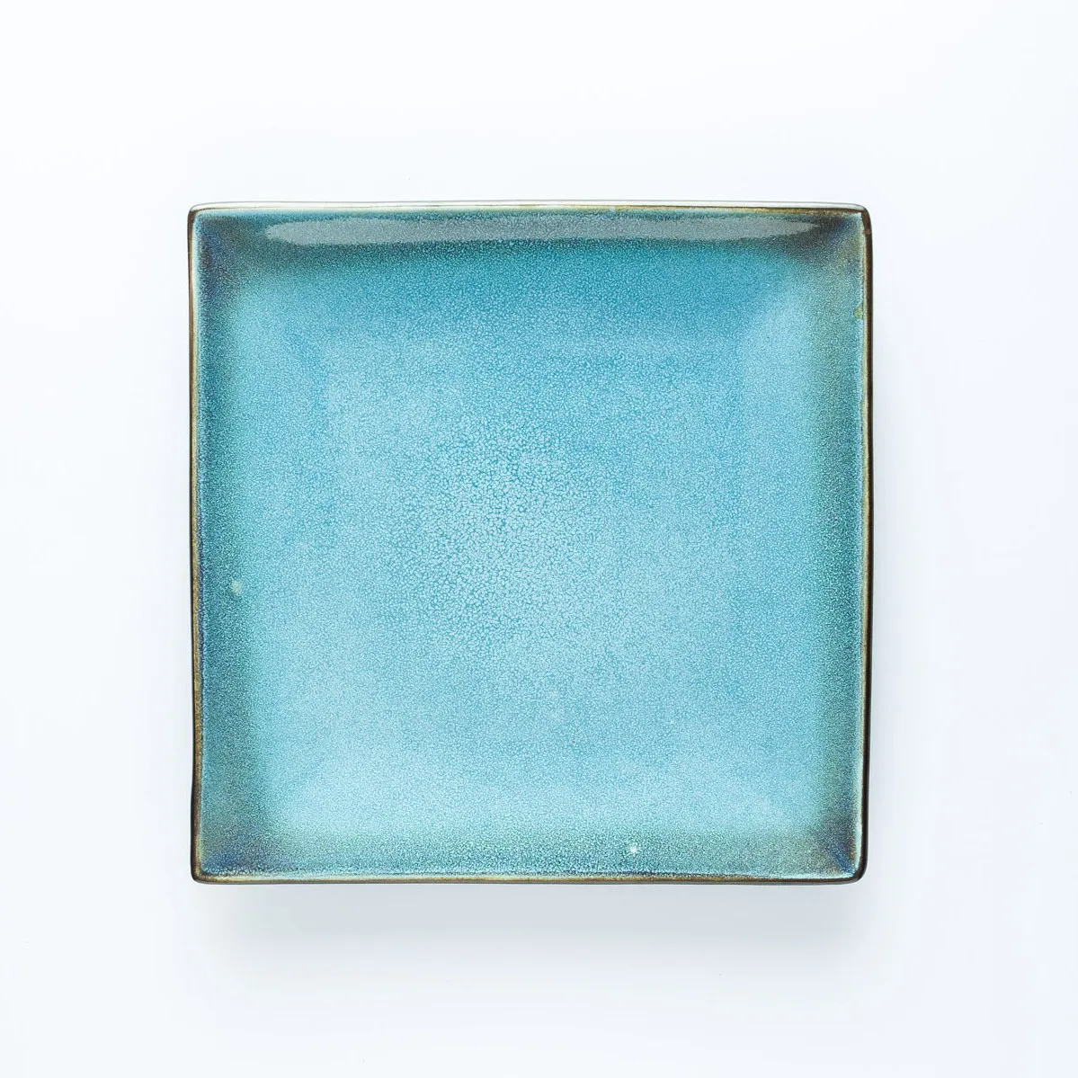 PL20-0036 - Blue Grey Ceramic Plate - 7.75" 7.75" (LW)