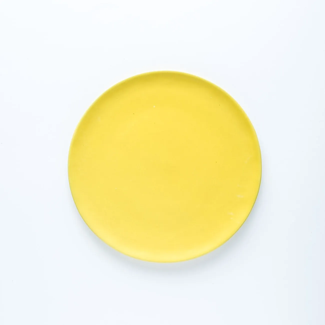 PL20-0084 - Yellow Ceramic Plate - 8" (D)