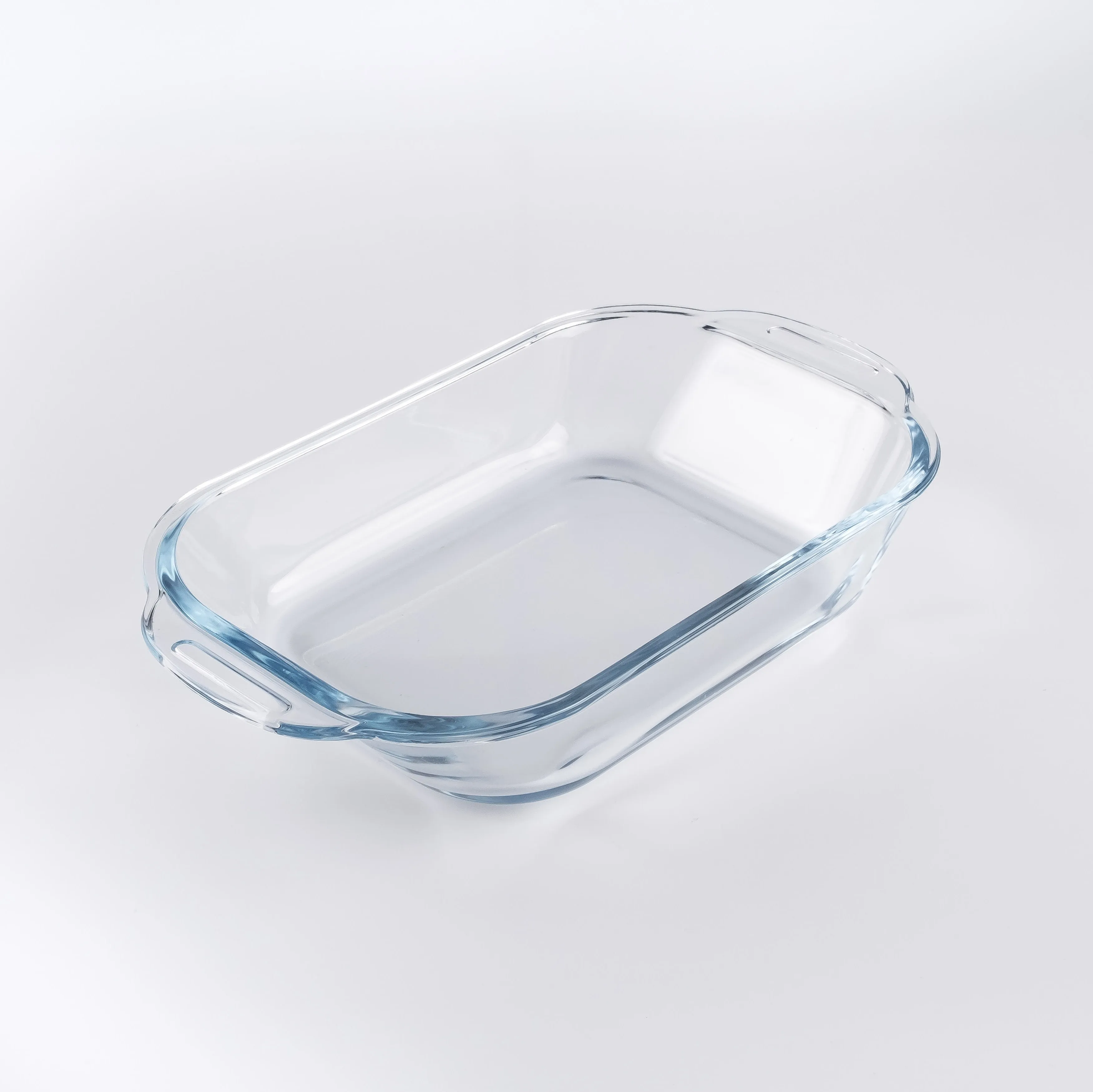 BW21-0329 - Clear Glass Casseroles - 8.75" 6" 1.75" (LWH)