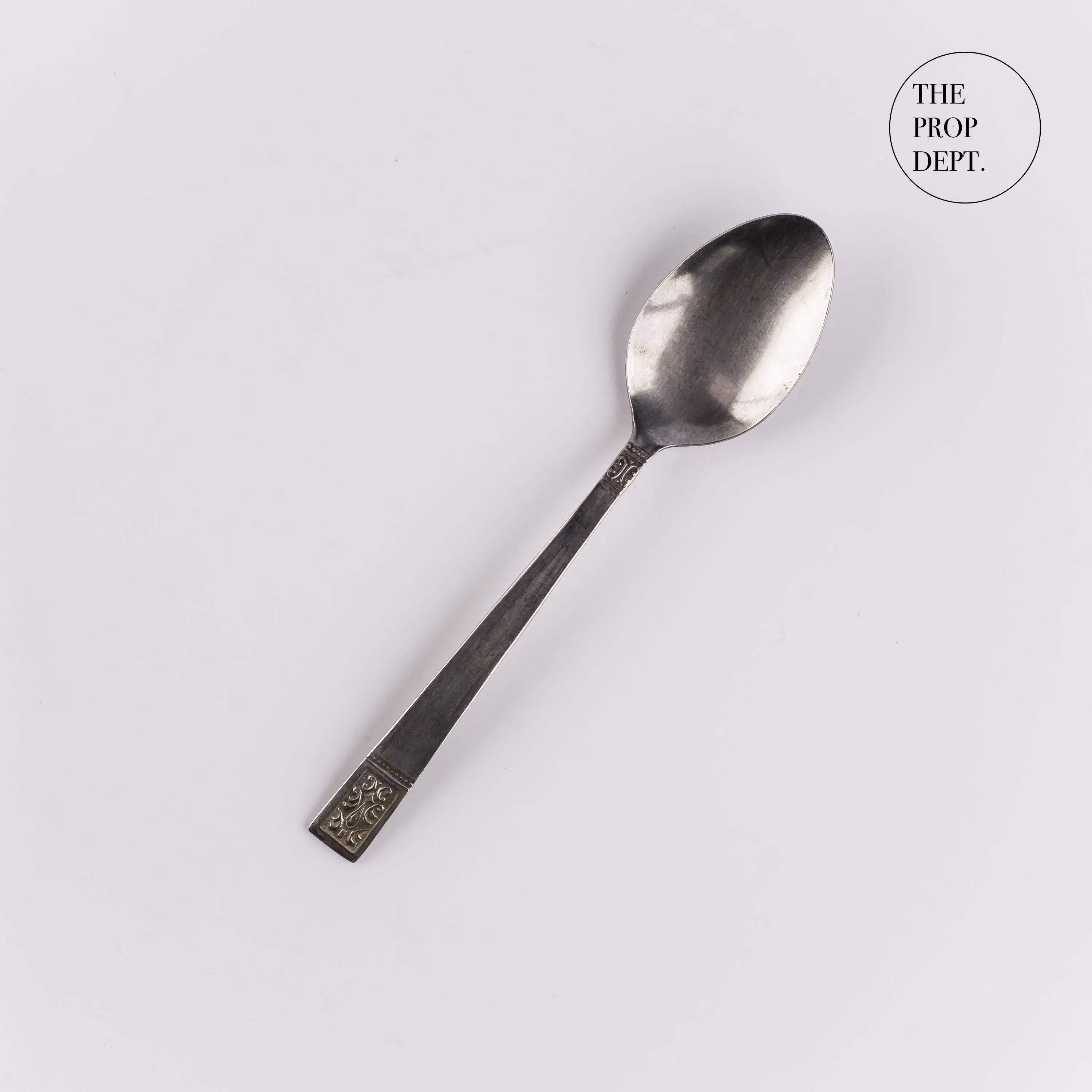UT23-0455 - Silver Metal Spoon - 6" (L)