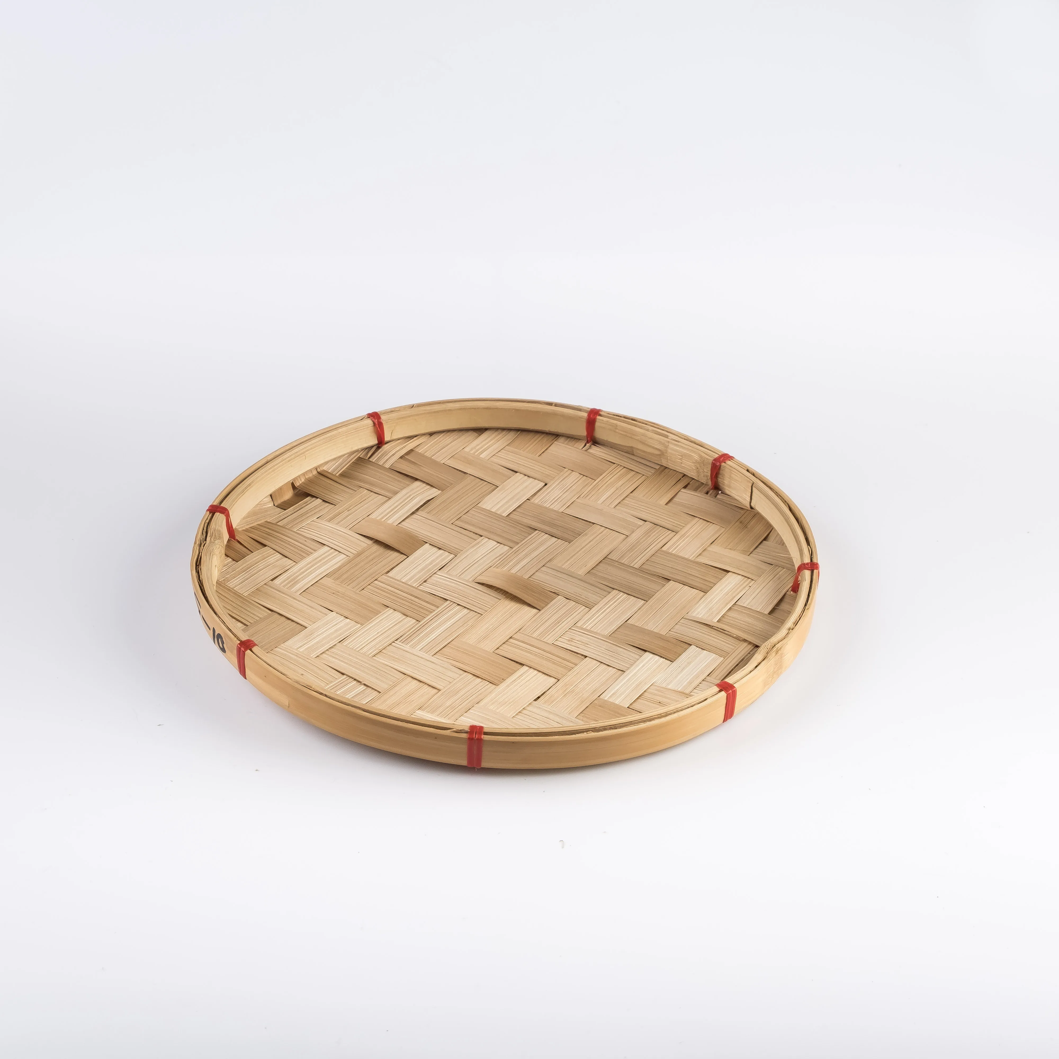 WW21-0066 - Brown Red Fiber Basket - 10.25" 0.5" (DH)