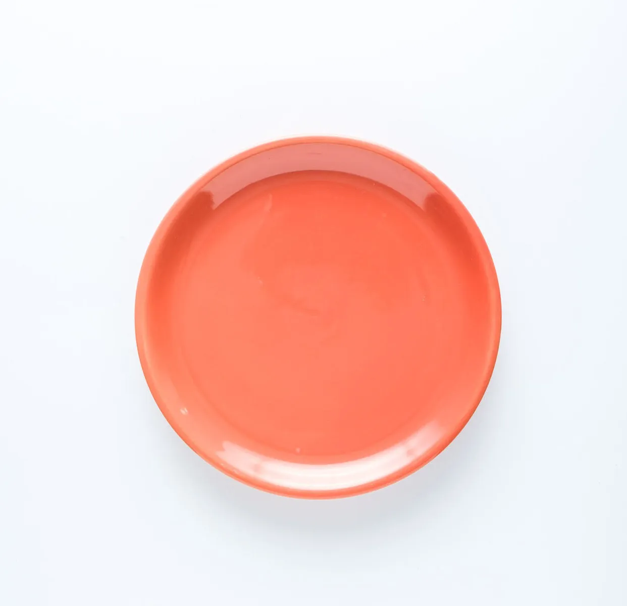 PL20-0067 - Orange Ceramic Plate - 7.25" (D)