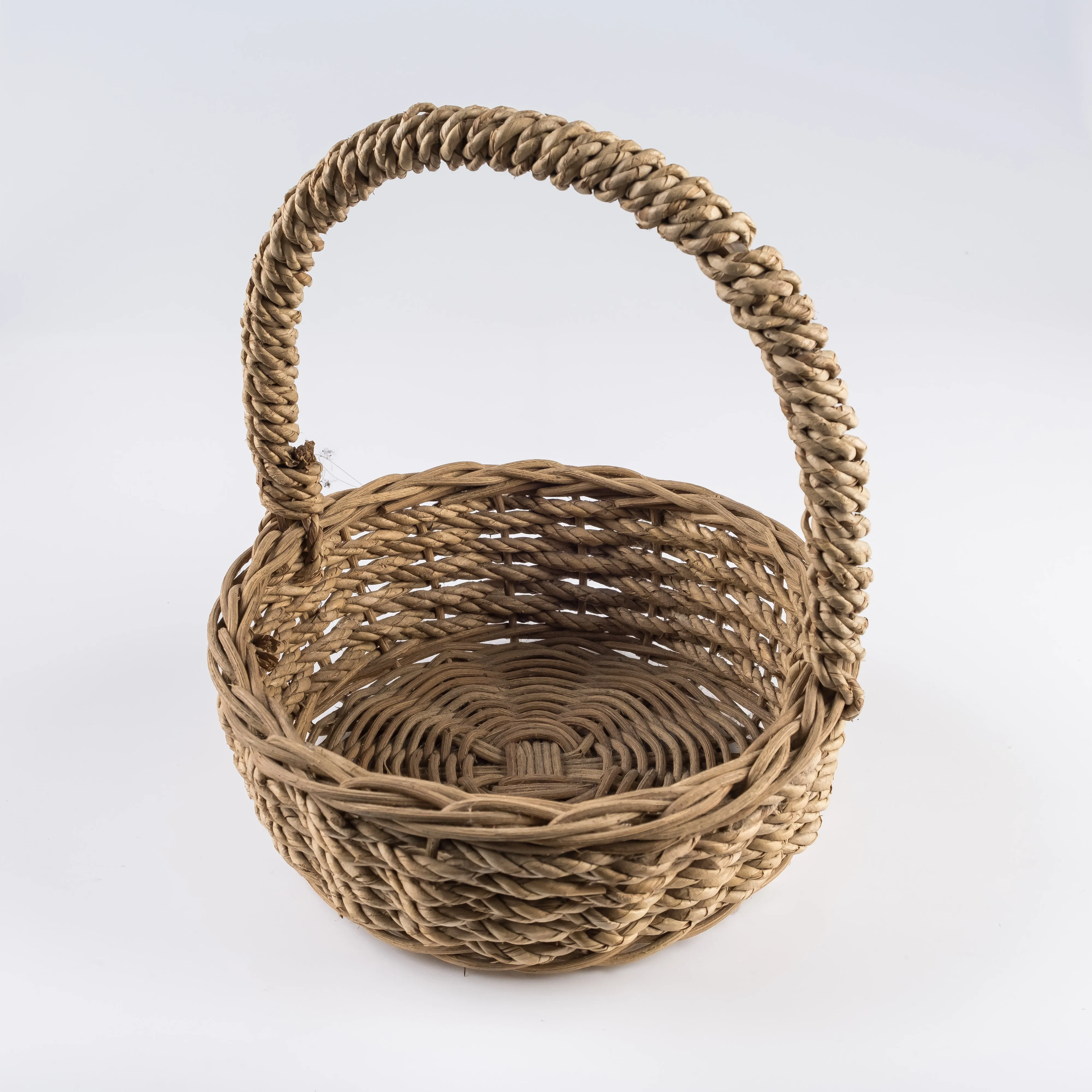 WW21-0046 - Brown Fiber Basket - 9.75" 3.25" (DH)