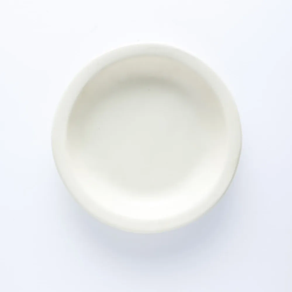 ST20-0025 - White Stoneware Bowl - 8" 1.25" (DH)