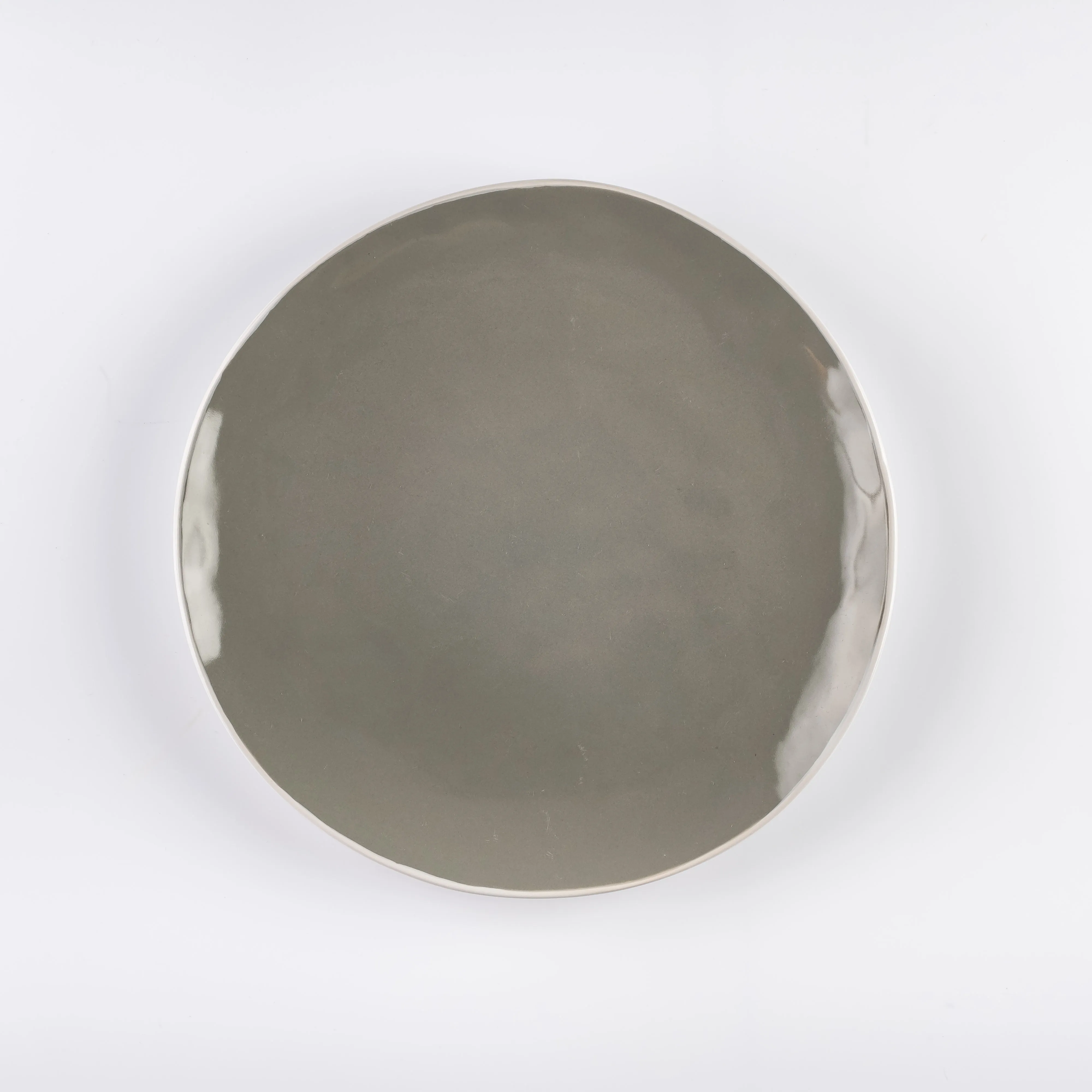 PL21-0156 - Grey Ceramic Plate - 11" (D)