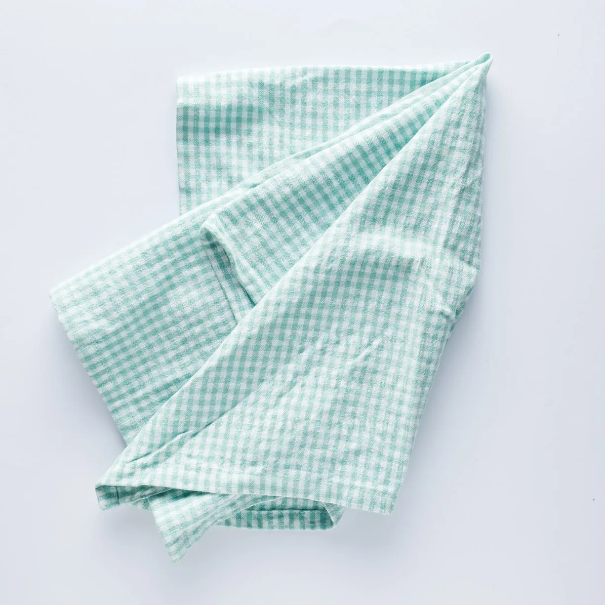 LN20-0072 - Green White Fabric Kitchen towel