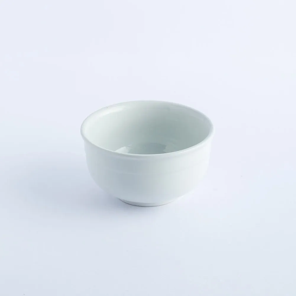 BW20-0172 - White Ceramic Bowl - 4.75" 2" (DH)