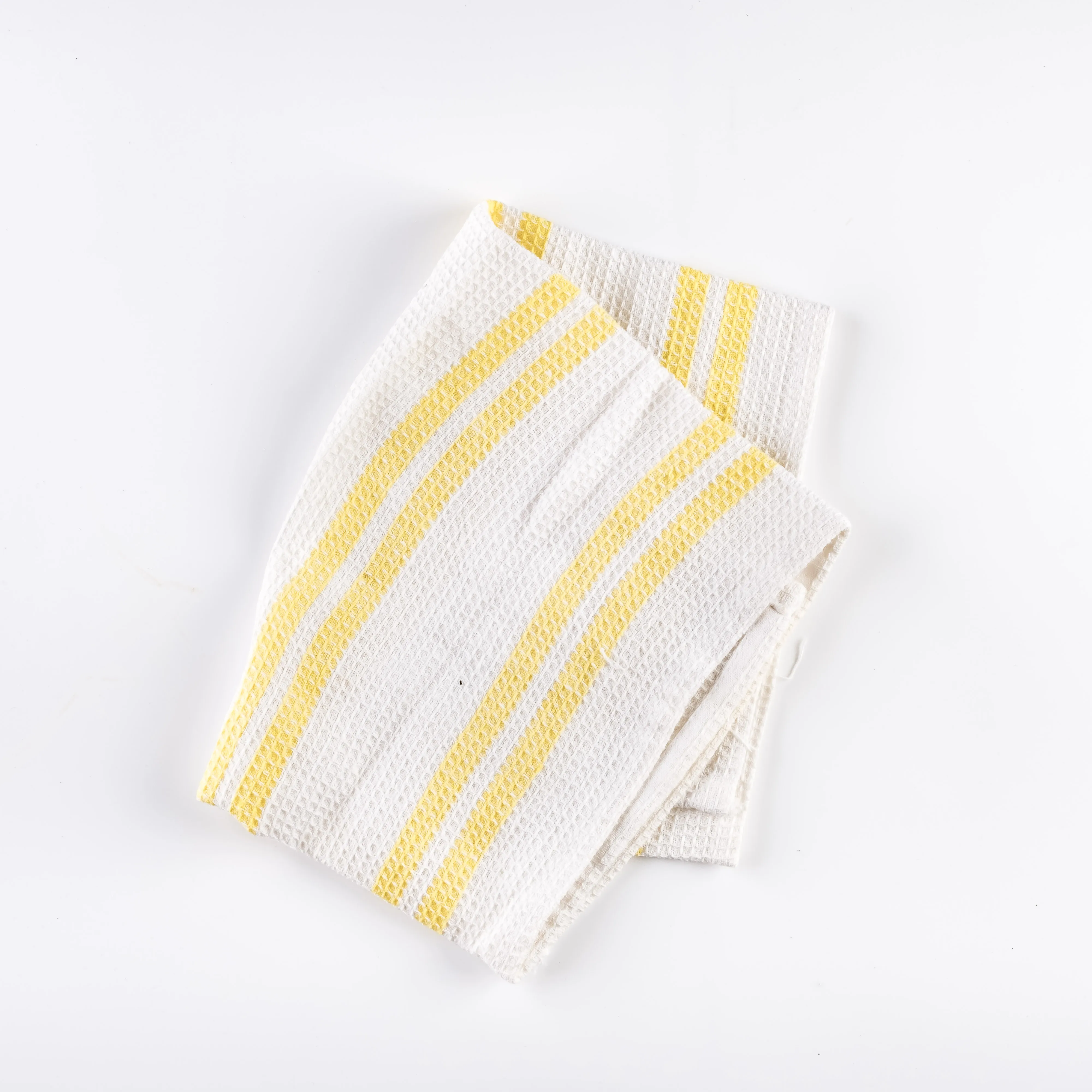 LN21-0155 - Yellow White Fabric Kitchen towel