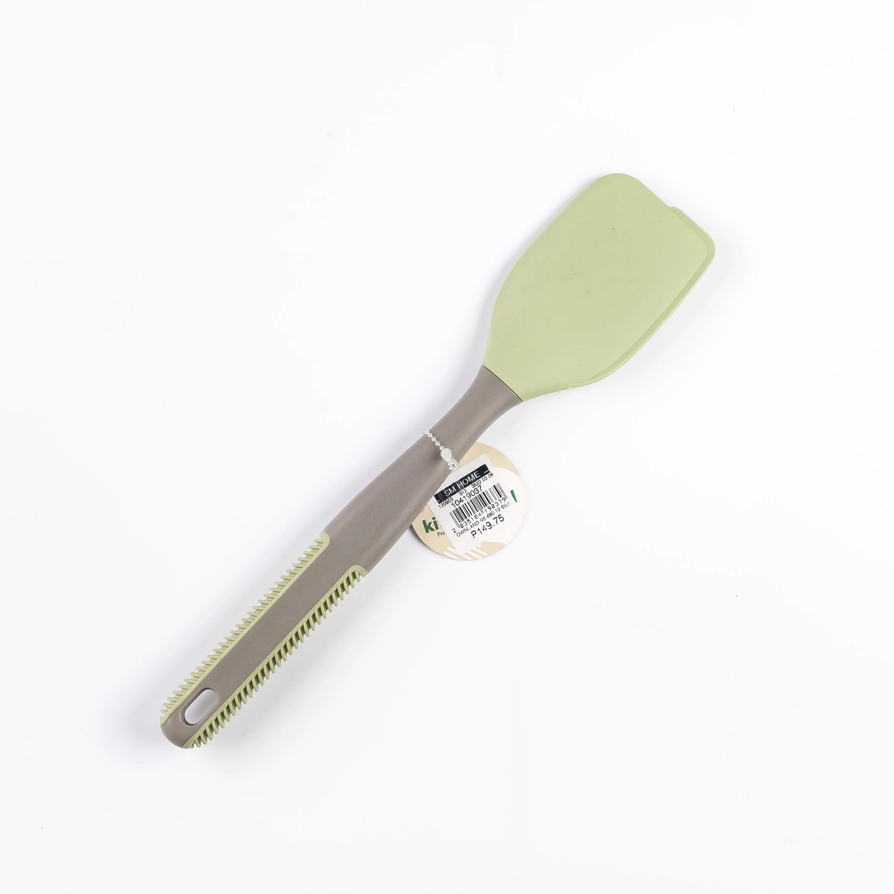 UT21-0033 - Green Grey Silicone Spatula - 11.75" (L)