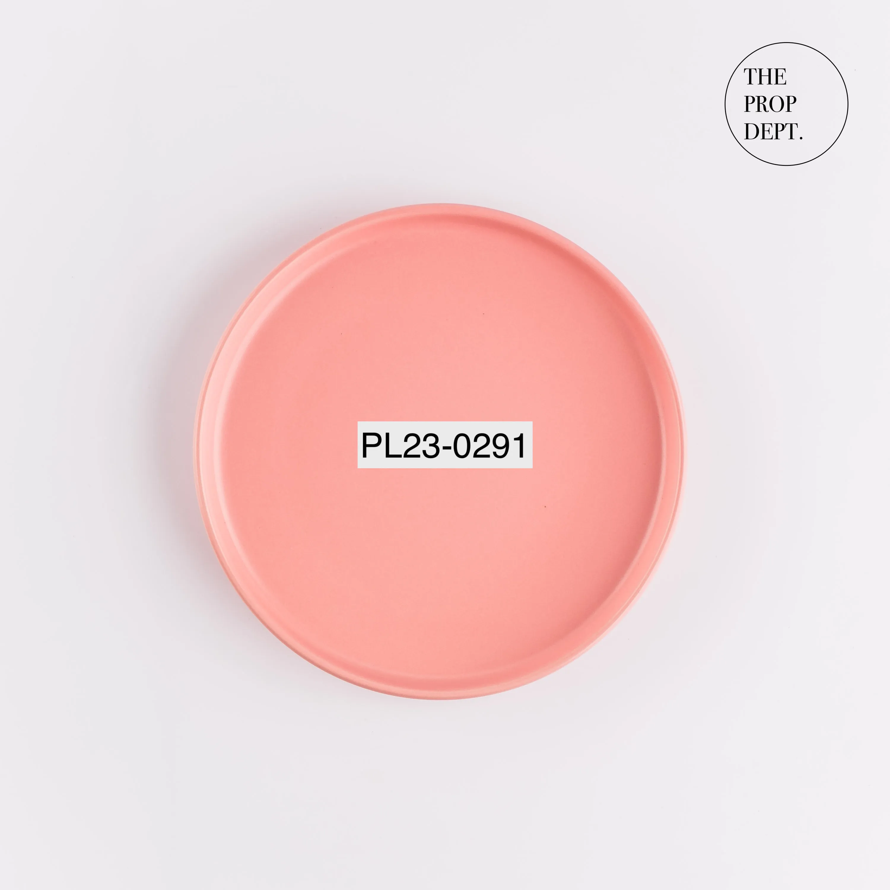 PL23-0291 - Pink Ceramic Plate - 8" (D)
