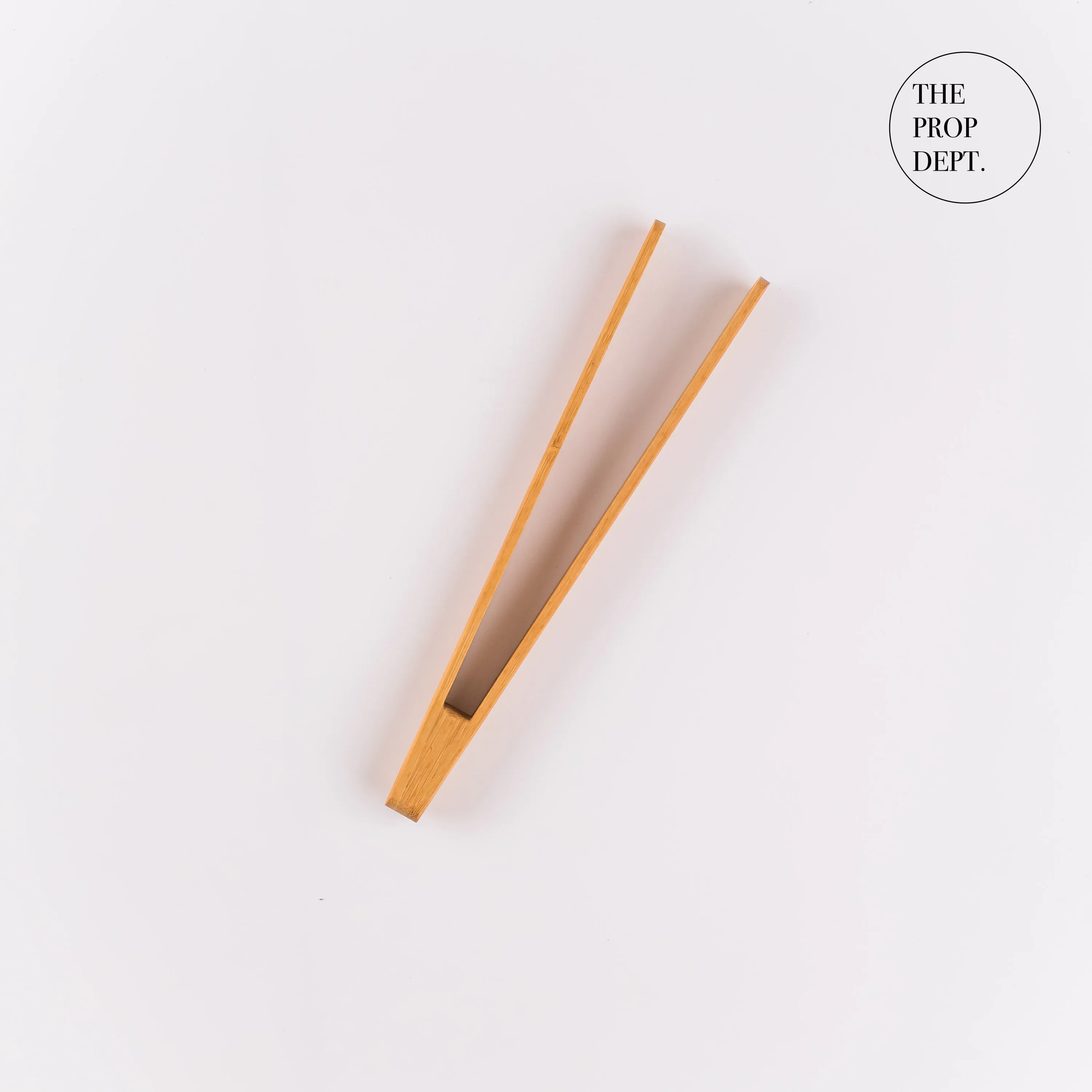 UT23-0215 - Brown Wood Tongs - 9.5" (L)