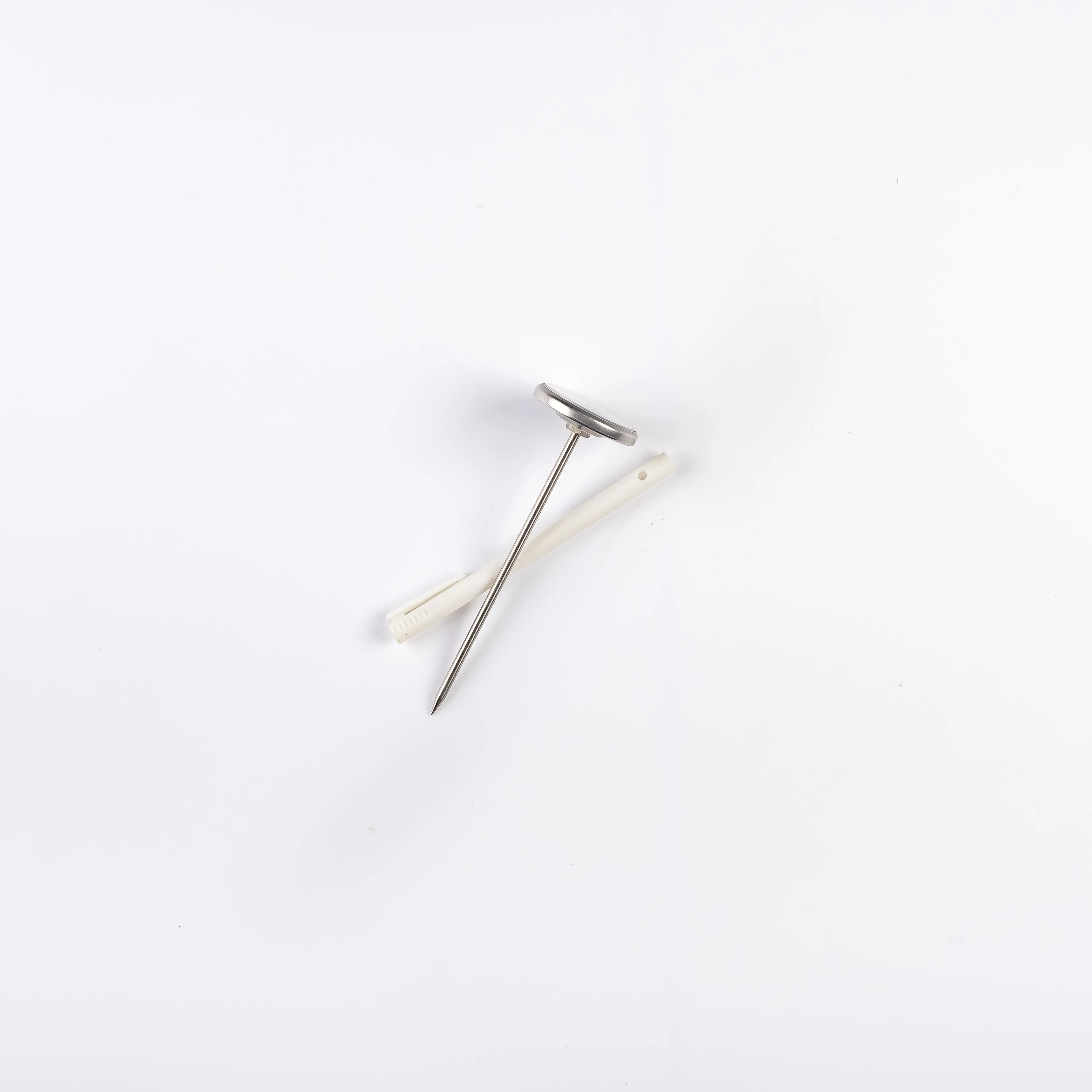 UT21-0042 - Silver Metal Thermometer - 5.75" (L)