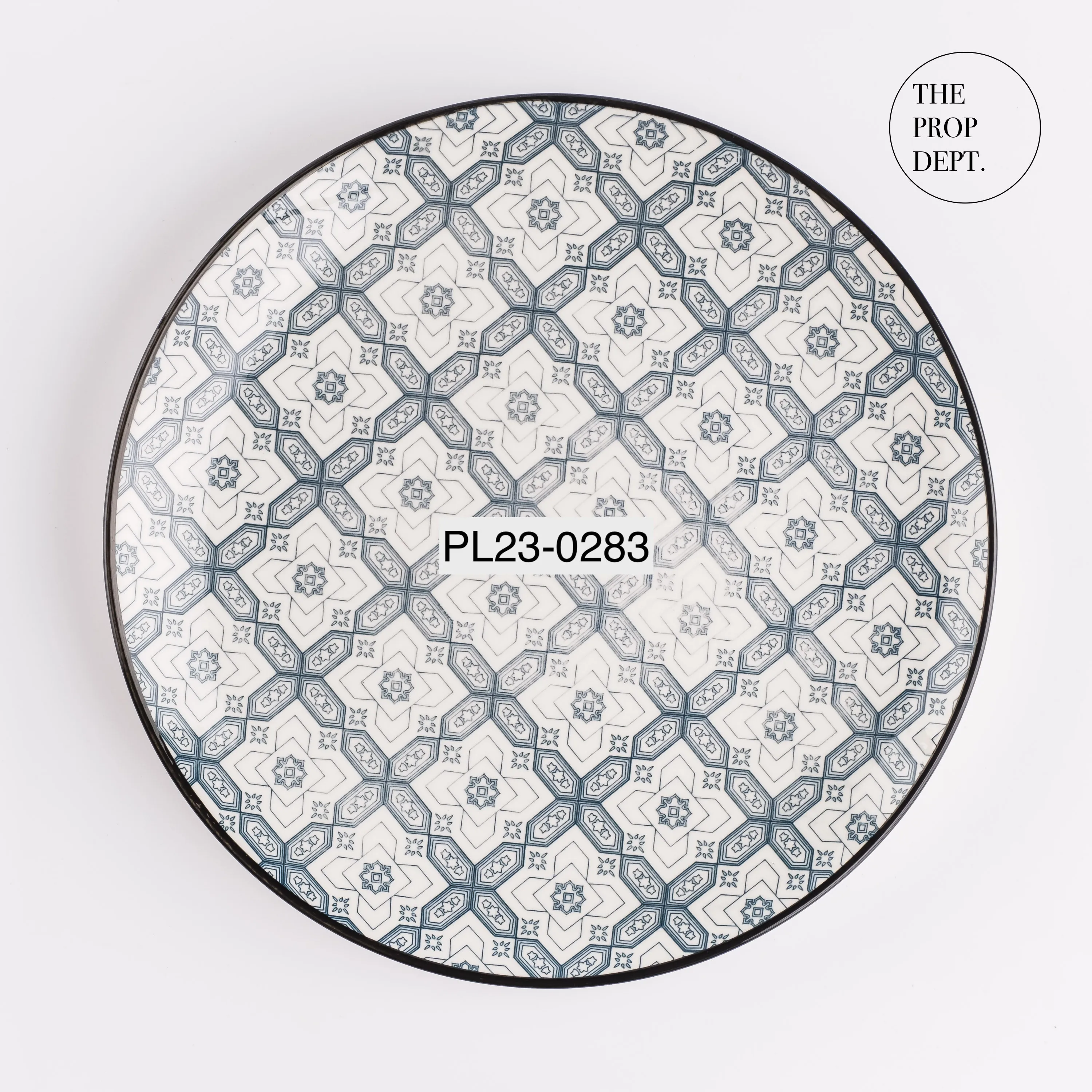 PL23-0283 - Blue White Ceramic Plate - 10.25" (D)