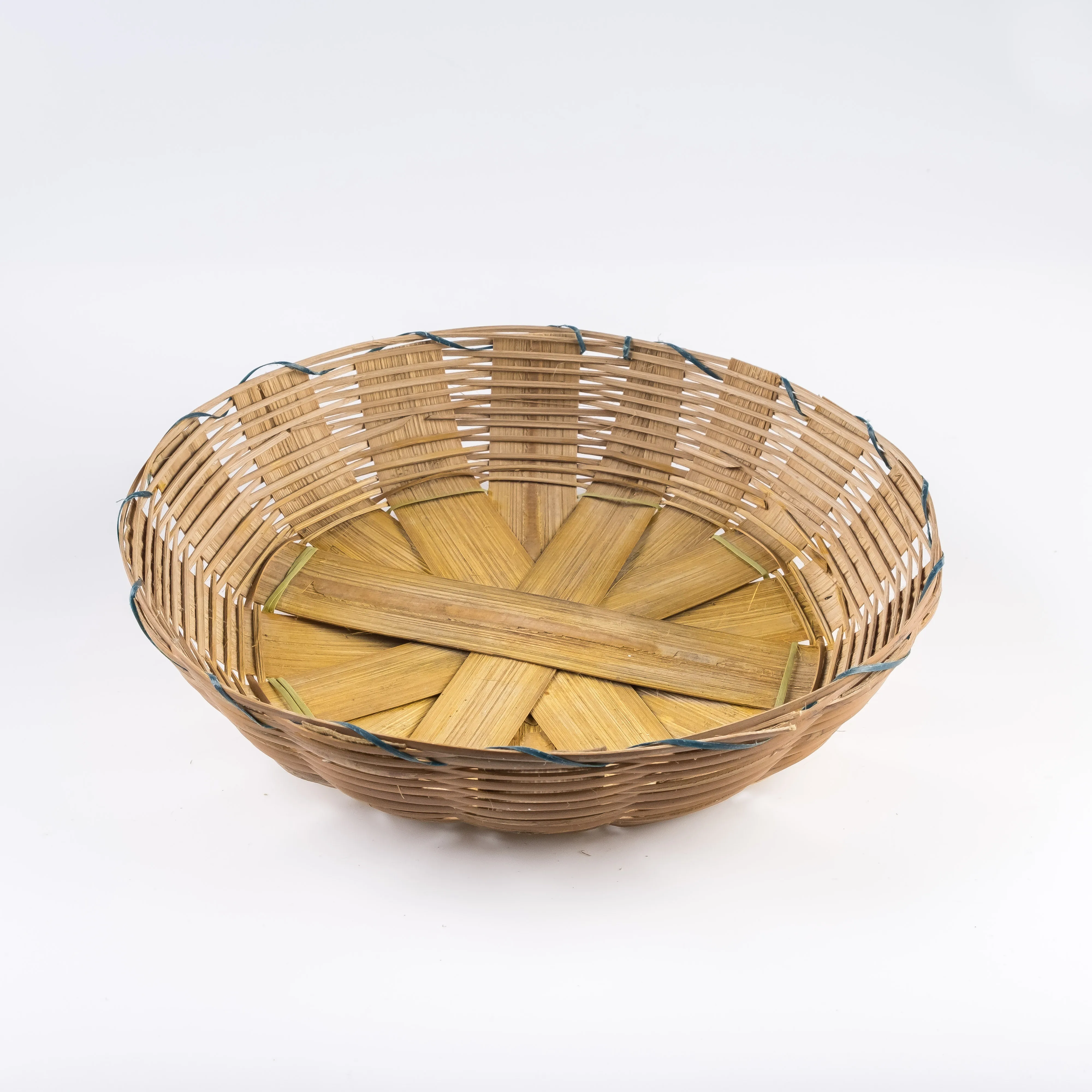 WW21-0065 - Brown Fiber Basket - 12" 2.75" (DH)