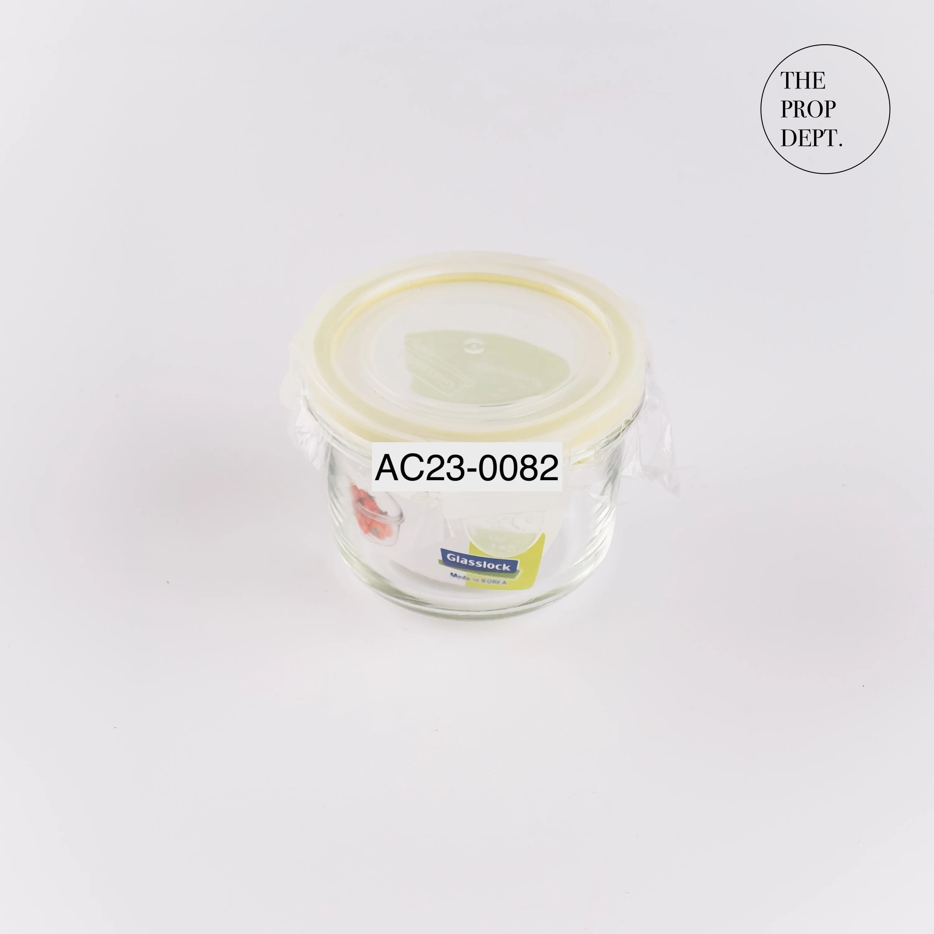 AC23-0082 - Clear Glass Lunchbox - 3" 2.5" (DH)
