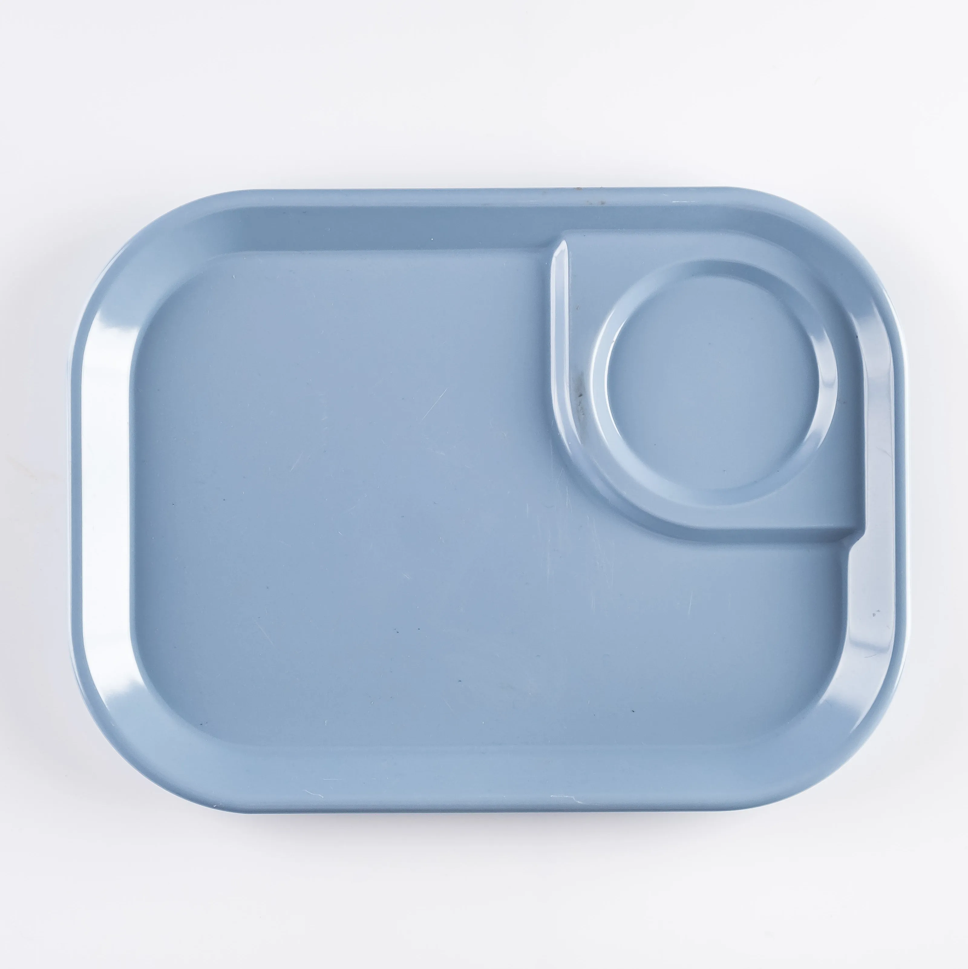 PL21-0182 - Blue Ceramic Plate - 11.5" 8.5" (LW)