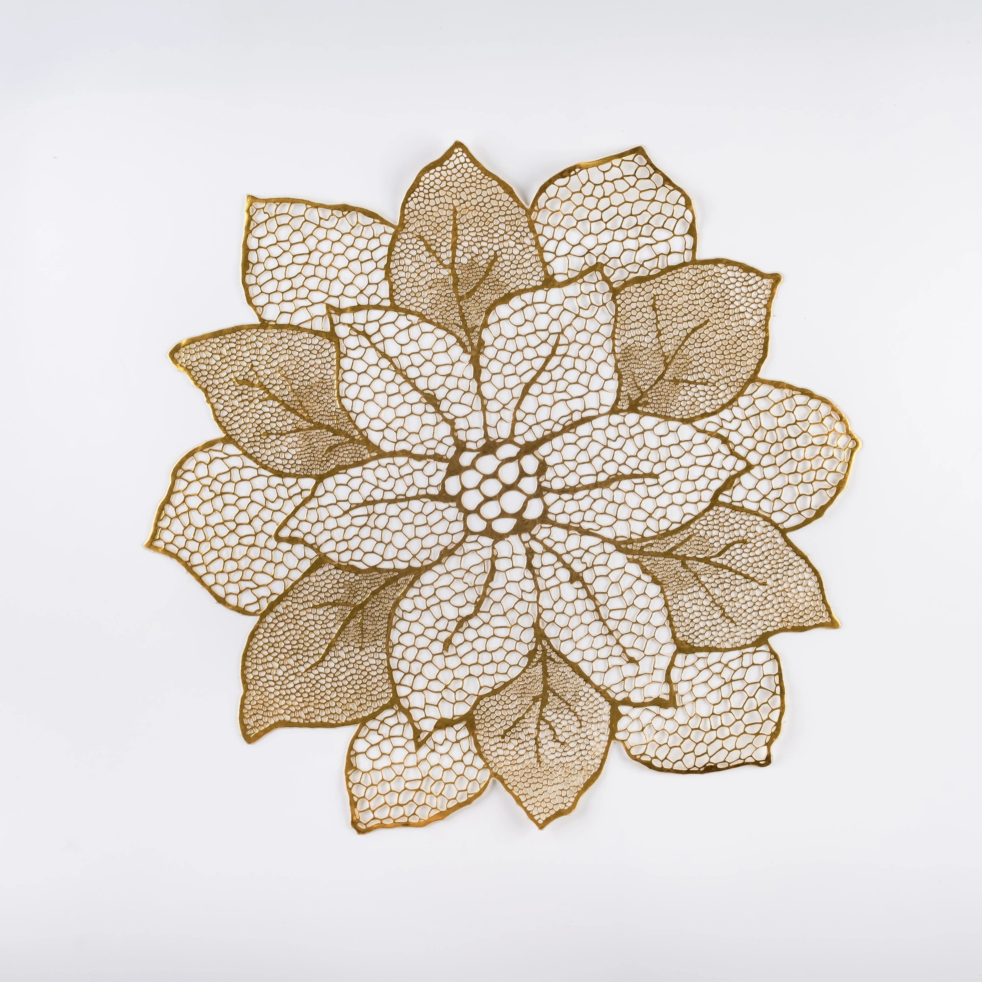 PM21-0075 - Gold Plastic Placemat - 17.25" (D)