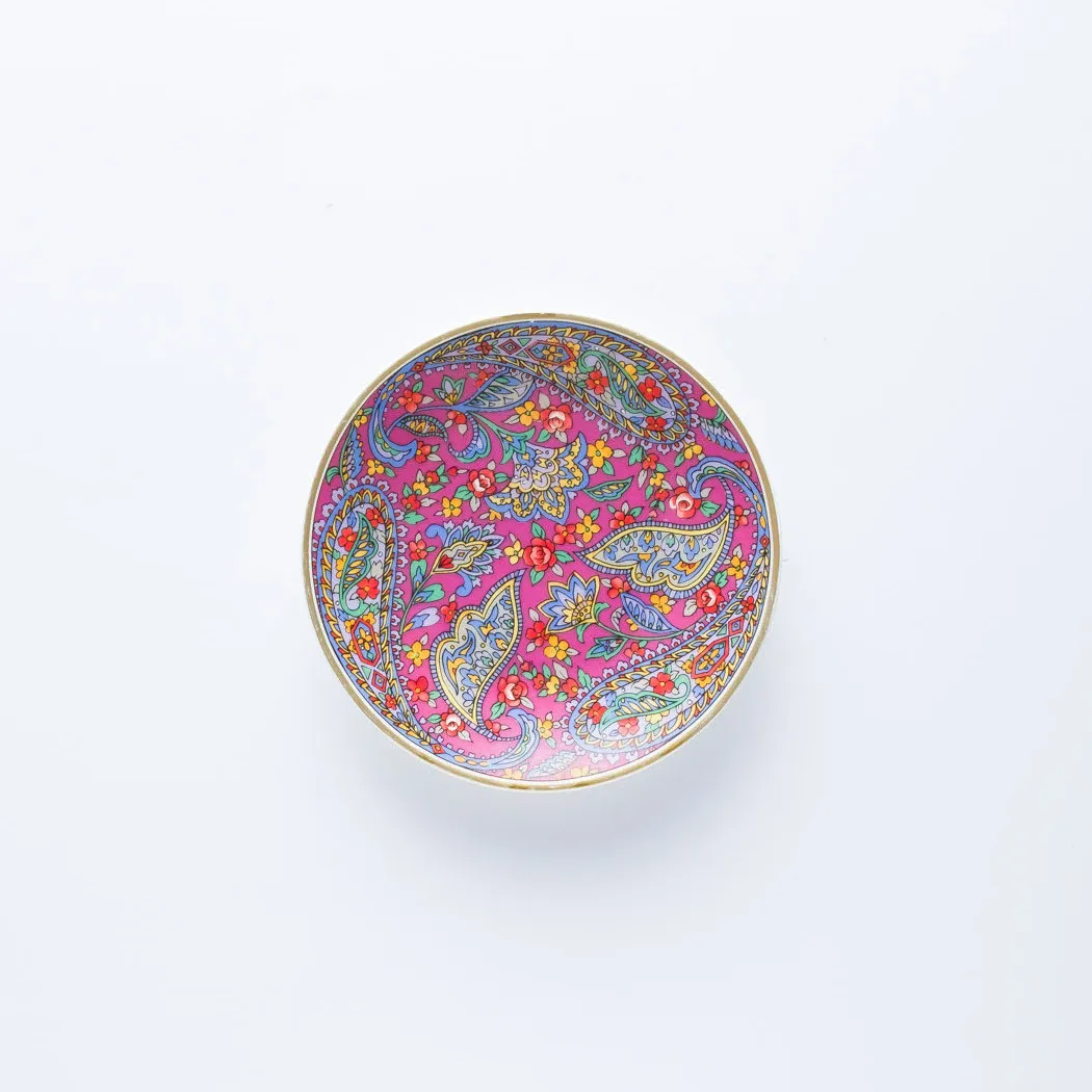 PL20-0068 - Pink Blue Ceramic Plate - 5.5" (D)