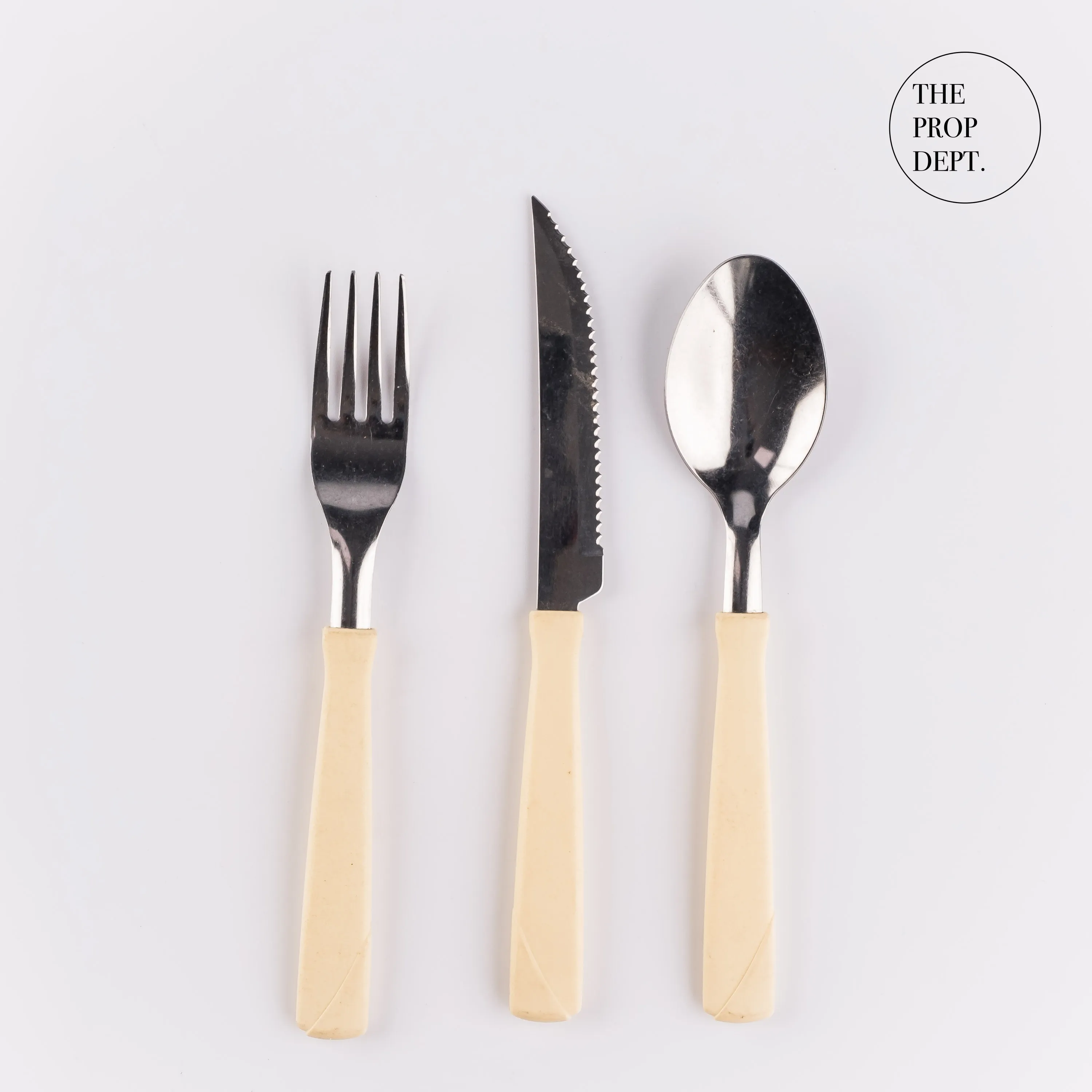 UT23-0362 - Silver Neutral Metal Utensil Set - 7.75" (L)