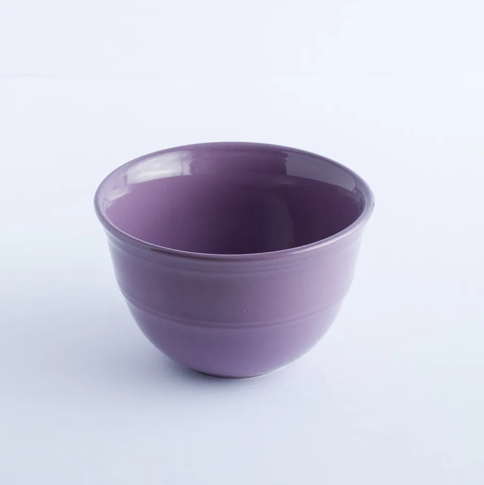 BW20-0143 - Purple Ceramic Bowl - 5.5" 3.5" (DH)