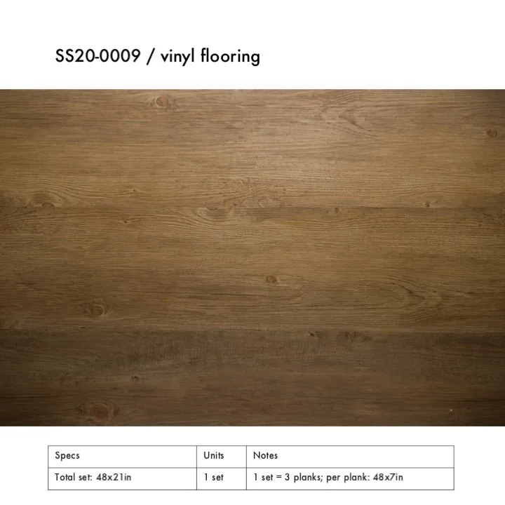 SS20-0009 - Brown Vinyl Flooring - 48" 21" (LW)