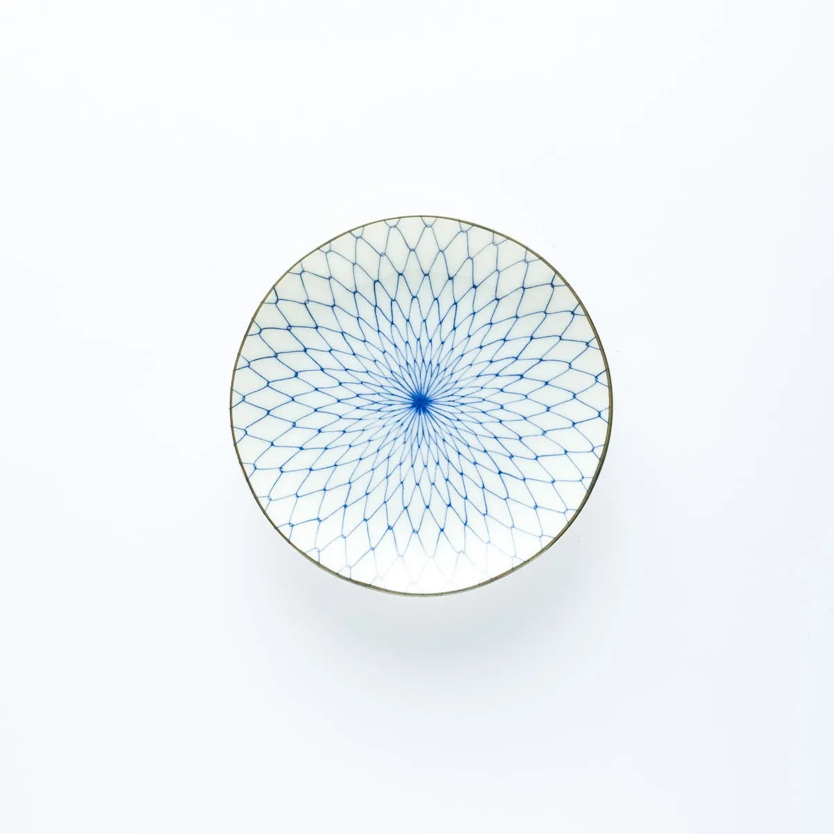 PL20-0028 - Blue White Ceramic Plate - 5.5" (D)