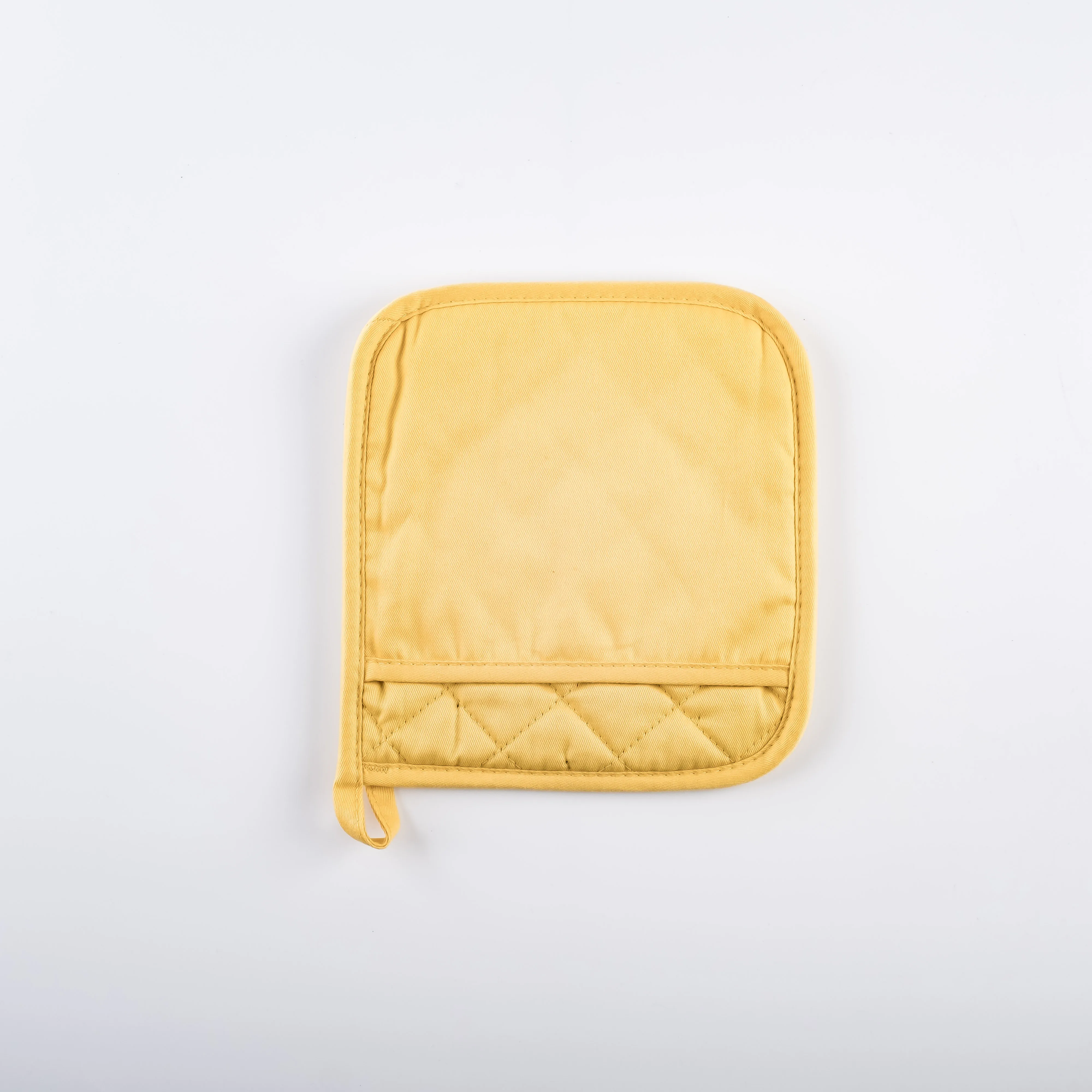 AC21-0015 - Yellow Fabric Oven mitt - 8.5" 5" (LW)